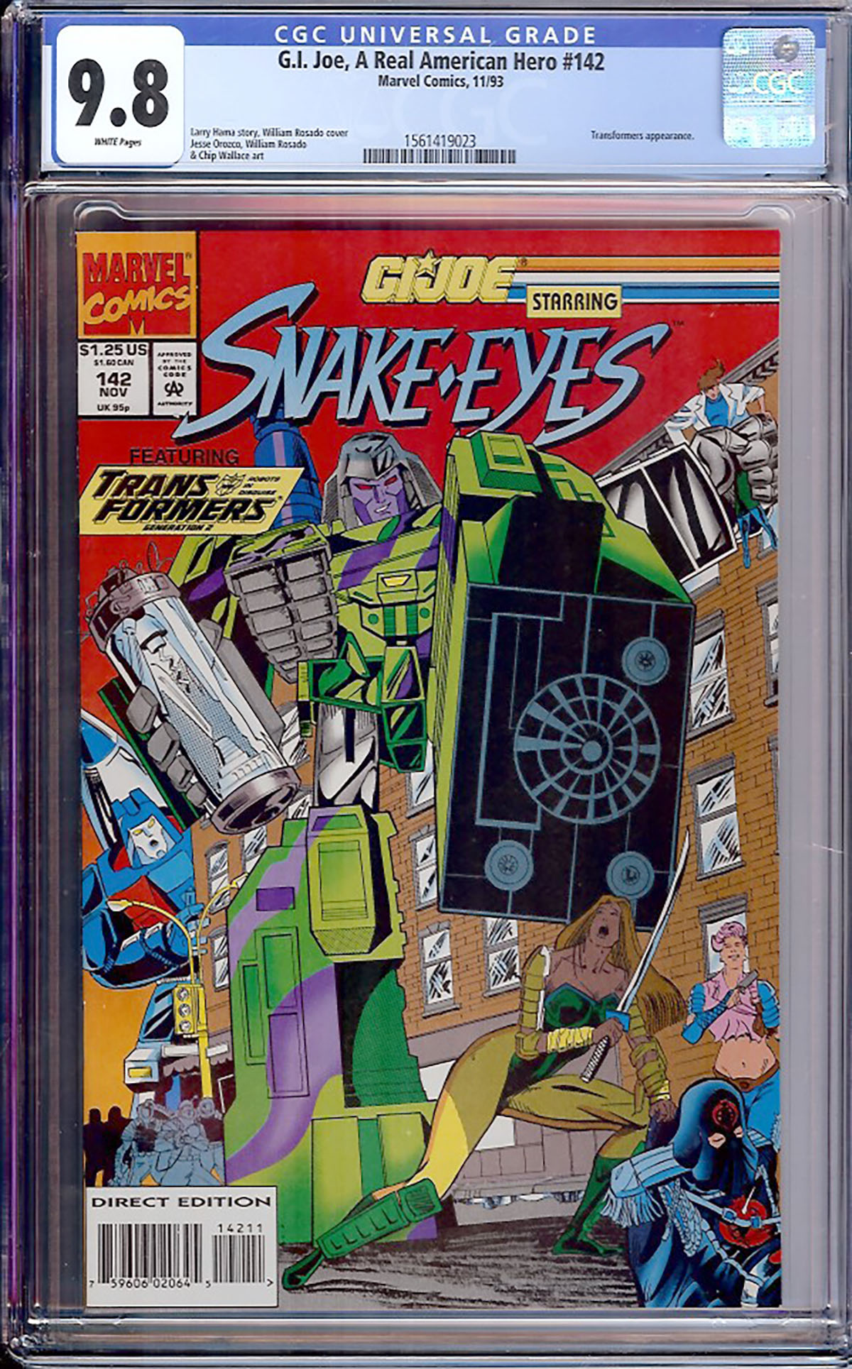 G.I. Joe, A Real American Hero #142 CGC 9.8 w