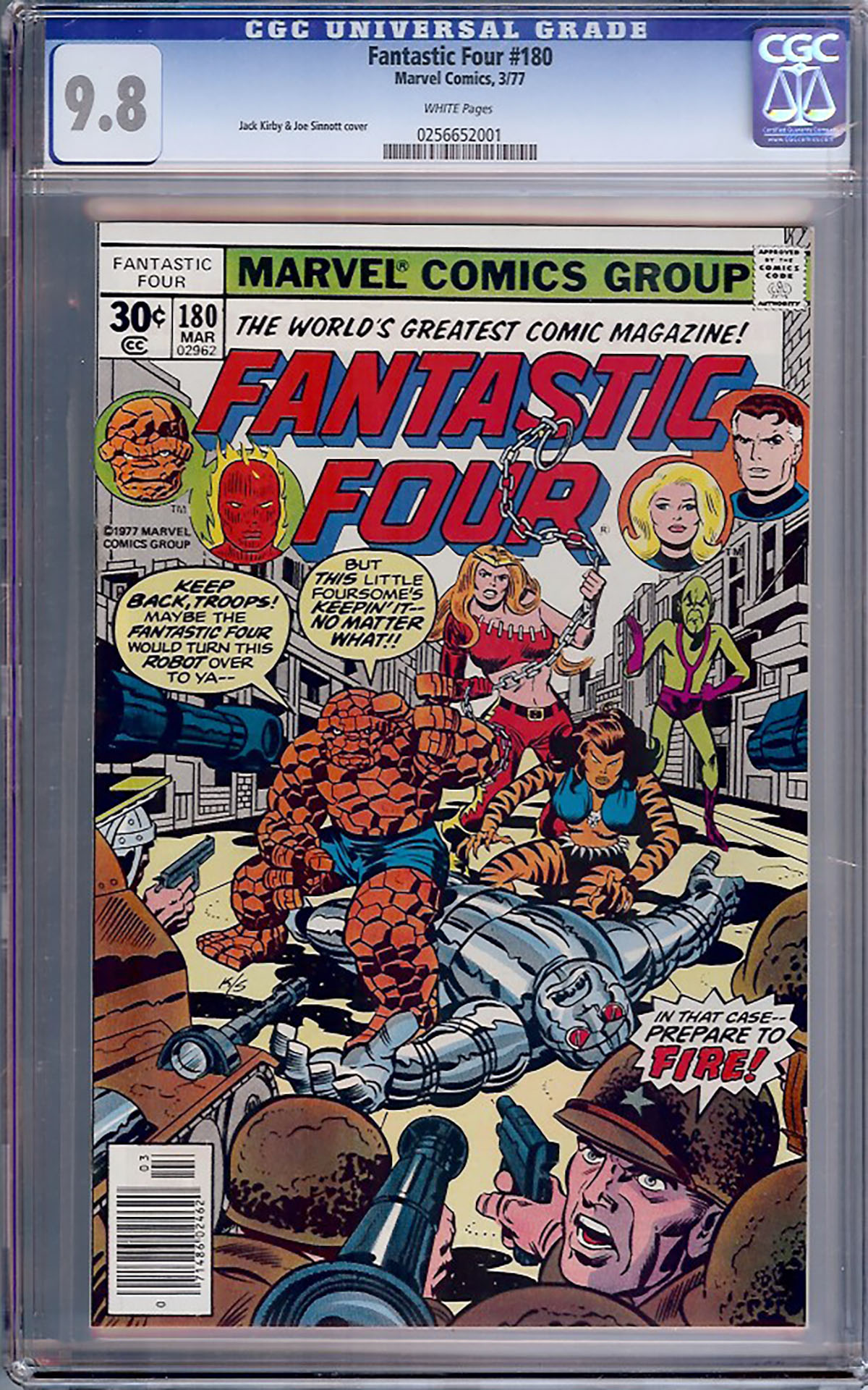 Fantastic Four #180 CGC 9.8 w