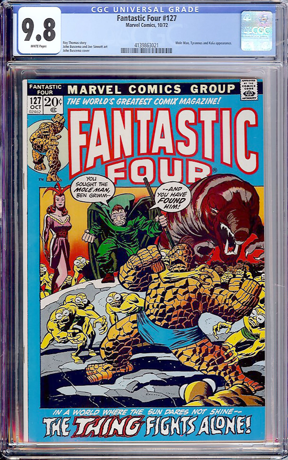 Fantastic Four #127 CGC 9.8 w