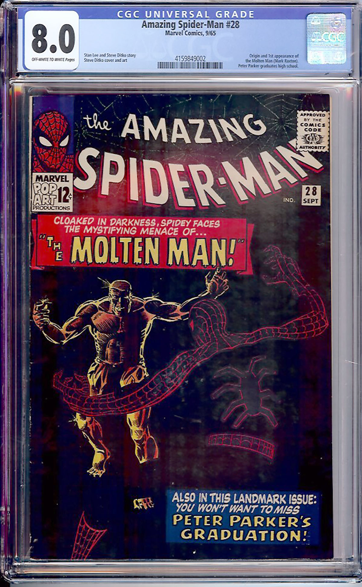 Amazing Spider-Man #28 CGC 8.0 ow/w