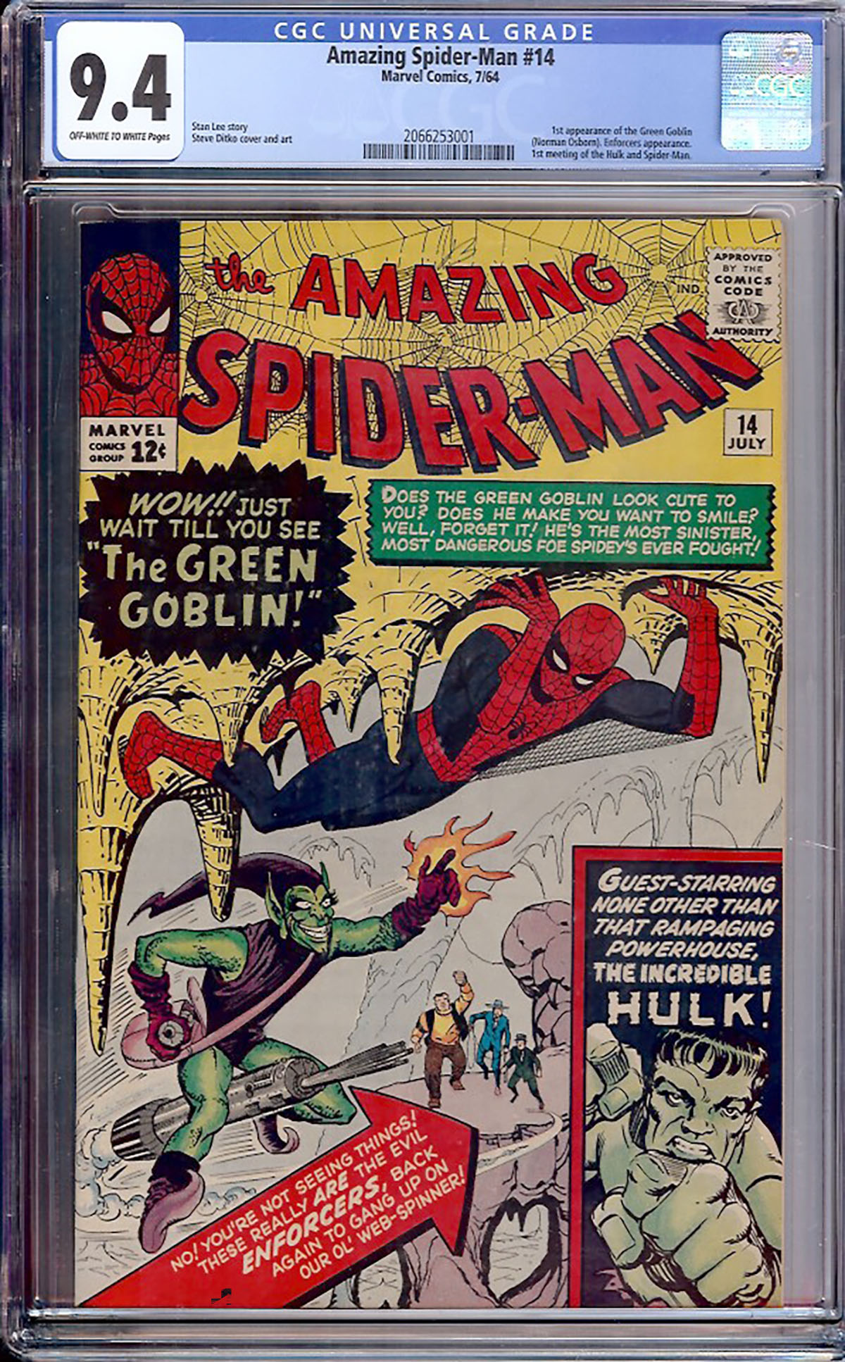 Amazing Spider-Man #14 CGC 9.4 ow/w