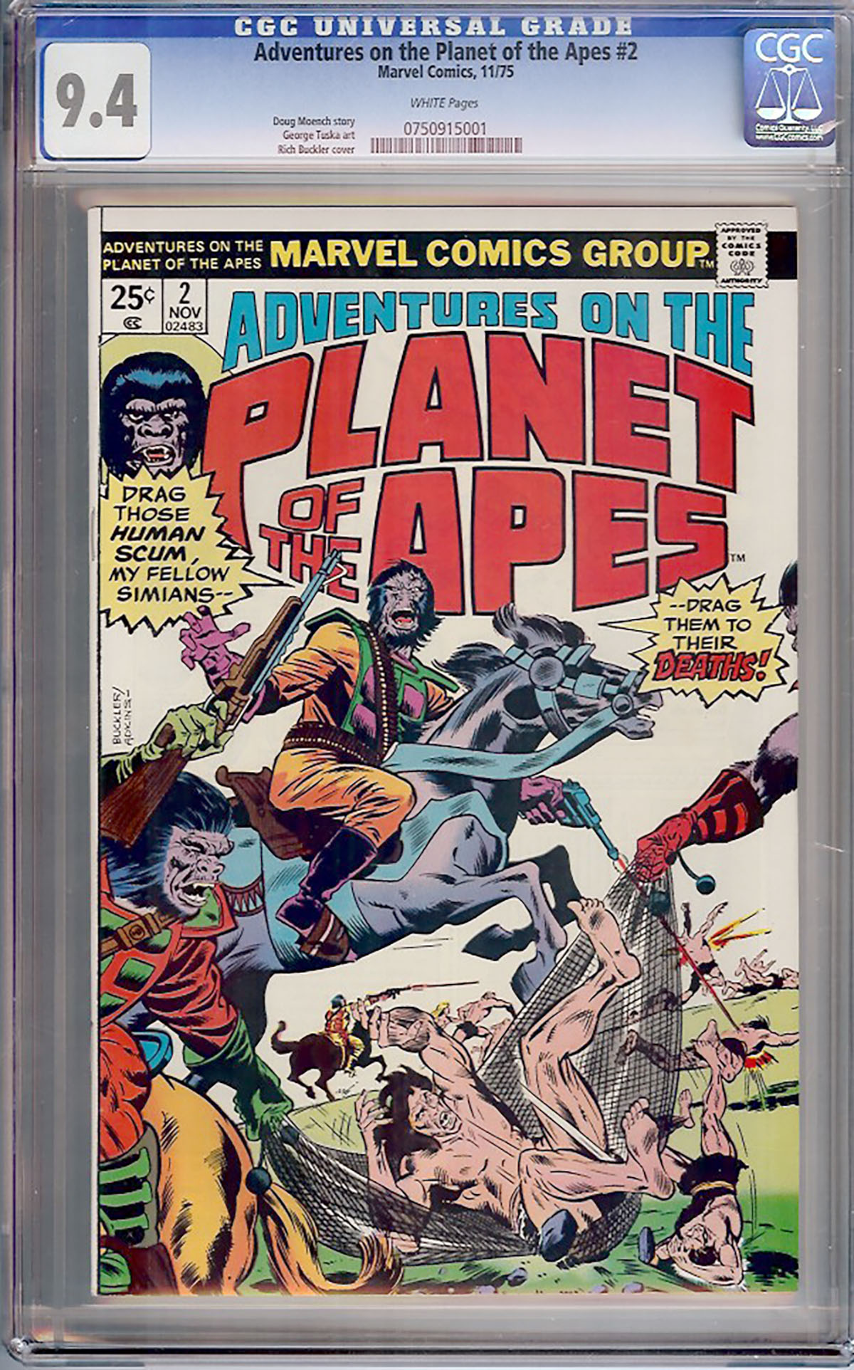 Adventures on the Planet of the Apes #2 CGC 9.4 w