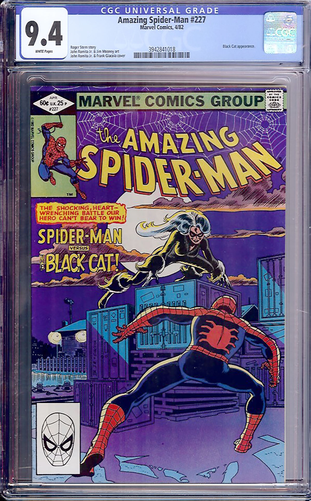 Amazing Spider-Man #227 CGC 9.4 w