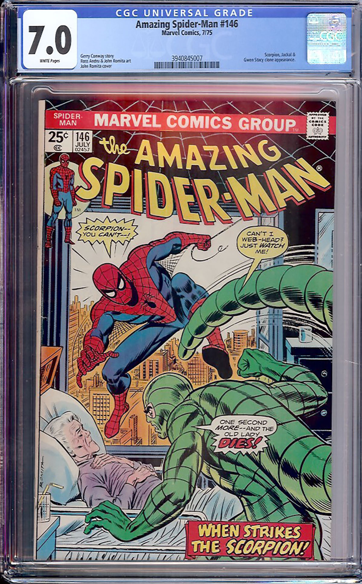 Amazing Spider-Man #146 CGC 7.0 w