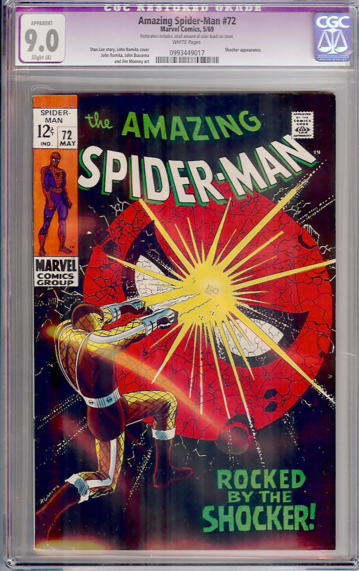 Amazing Spider-Man #72 CGC 9.0 w