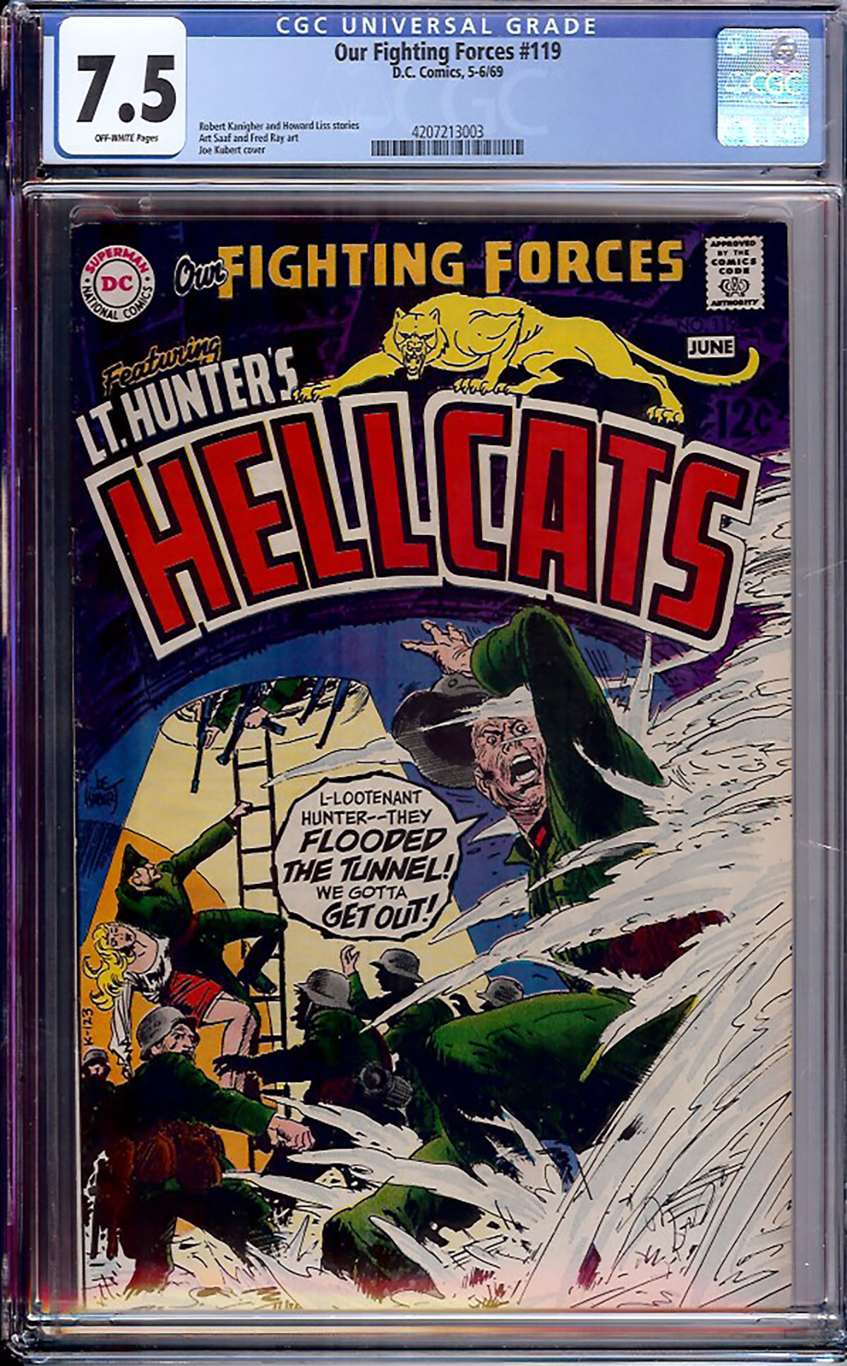 Our Fighting Forces #119 CGC 7.5 ow