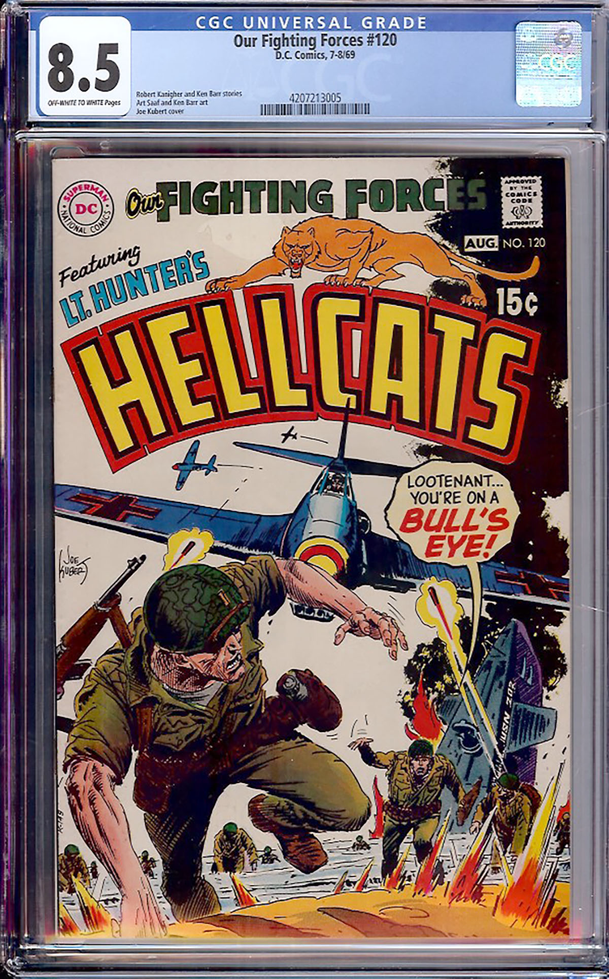 Our Fighting Forces #120 CGC 8.5 ow/w