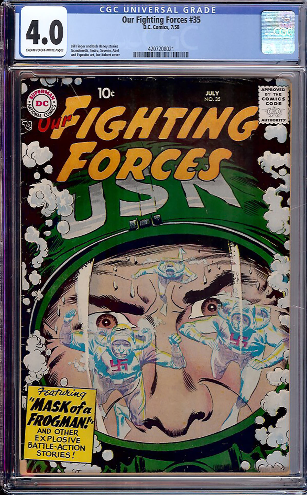 Our Fighting Forces #35 CGC 4.0 cr/ow