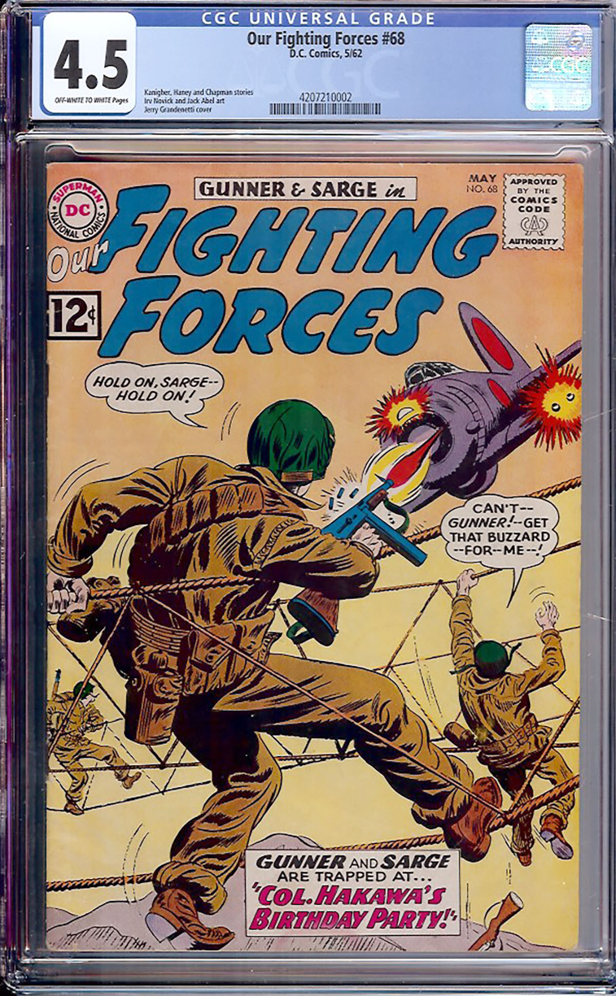 Our Fighting Forces #68 CGC 4.5 ow/w