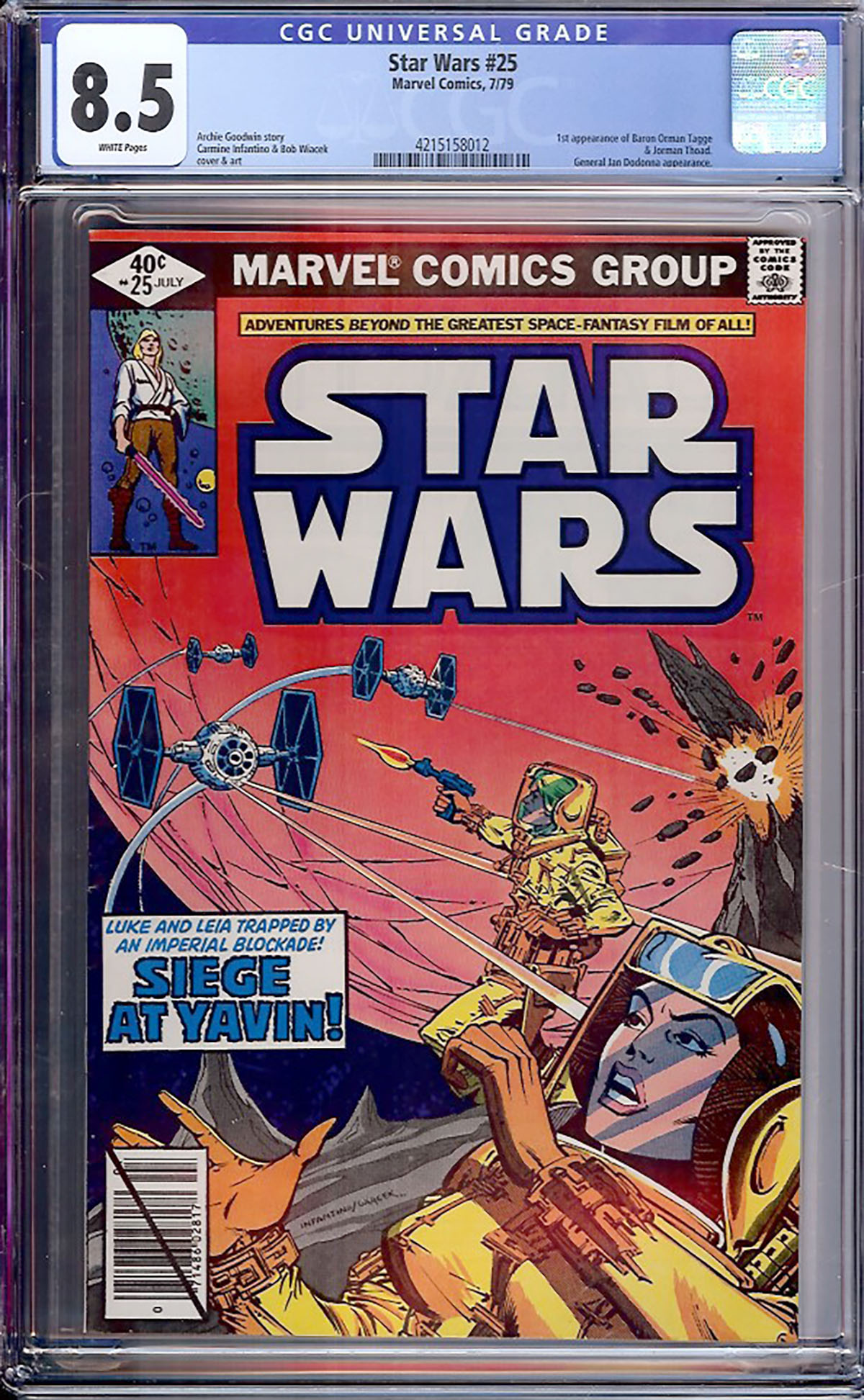 Star Wars #25 CGC 8.5 w