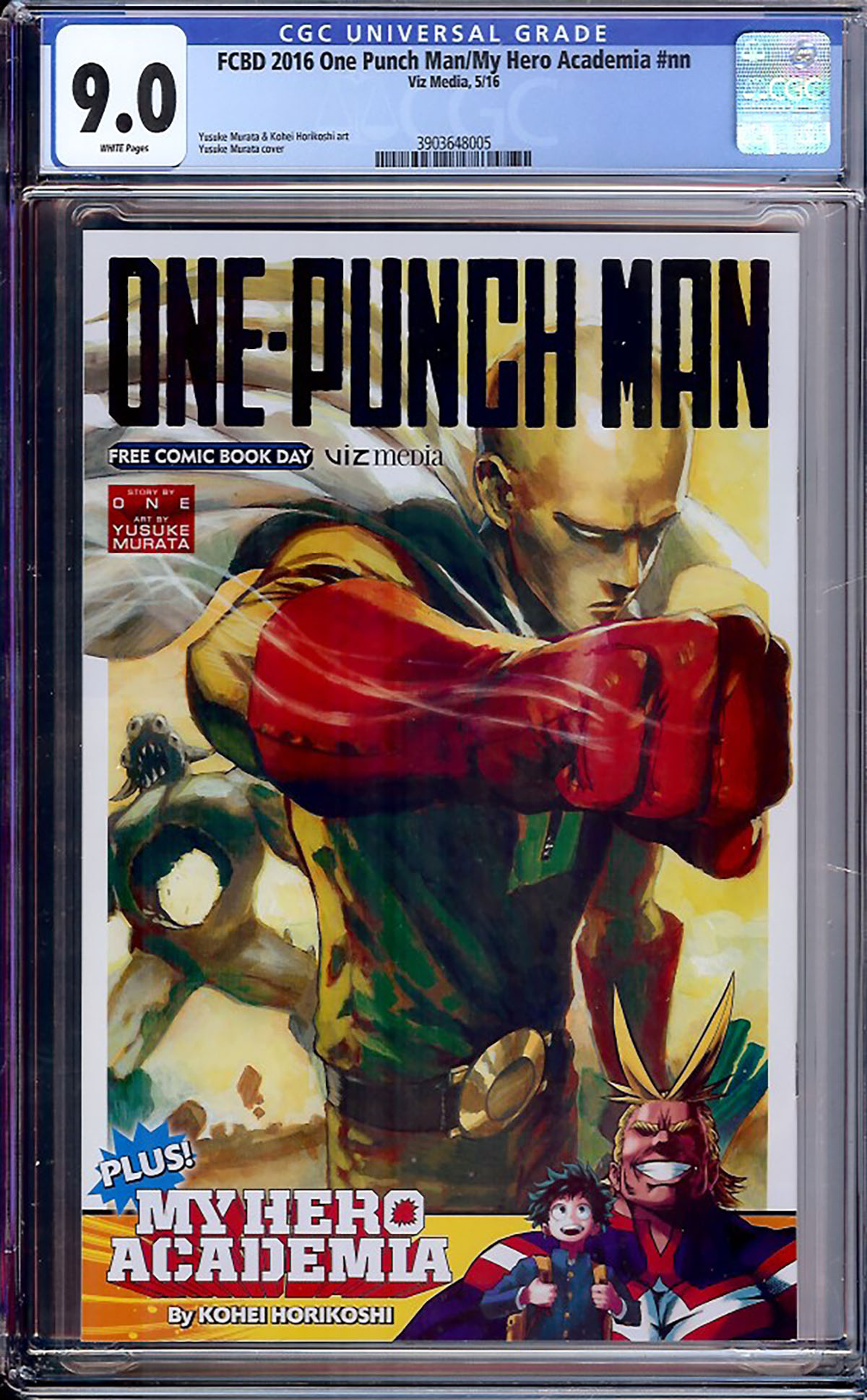 FCBD 2016 One Punch Man #1 CGC 9.0 w