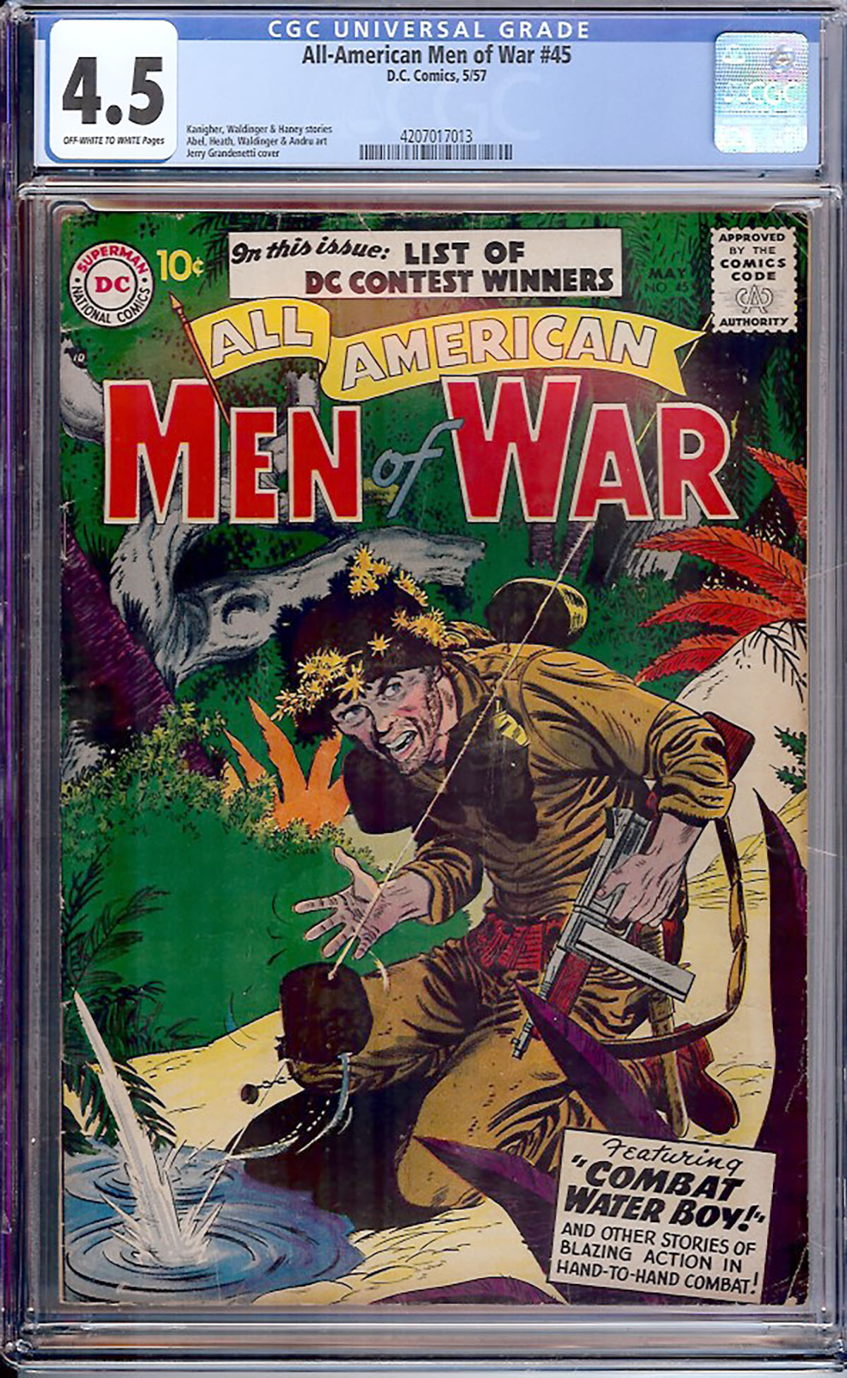 All-American Men of War #45 CGC 4.5 ow/w