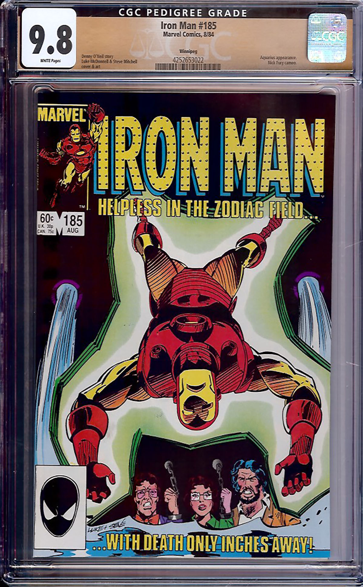 Iron Man #185 CGC 9.8 w Winnipeg