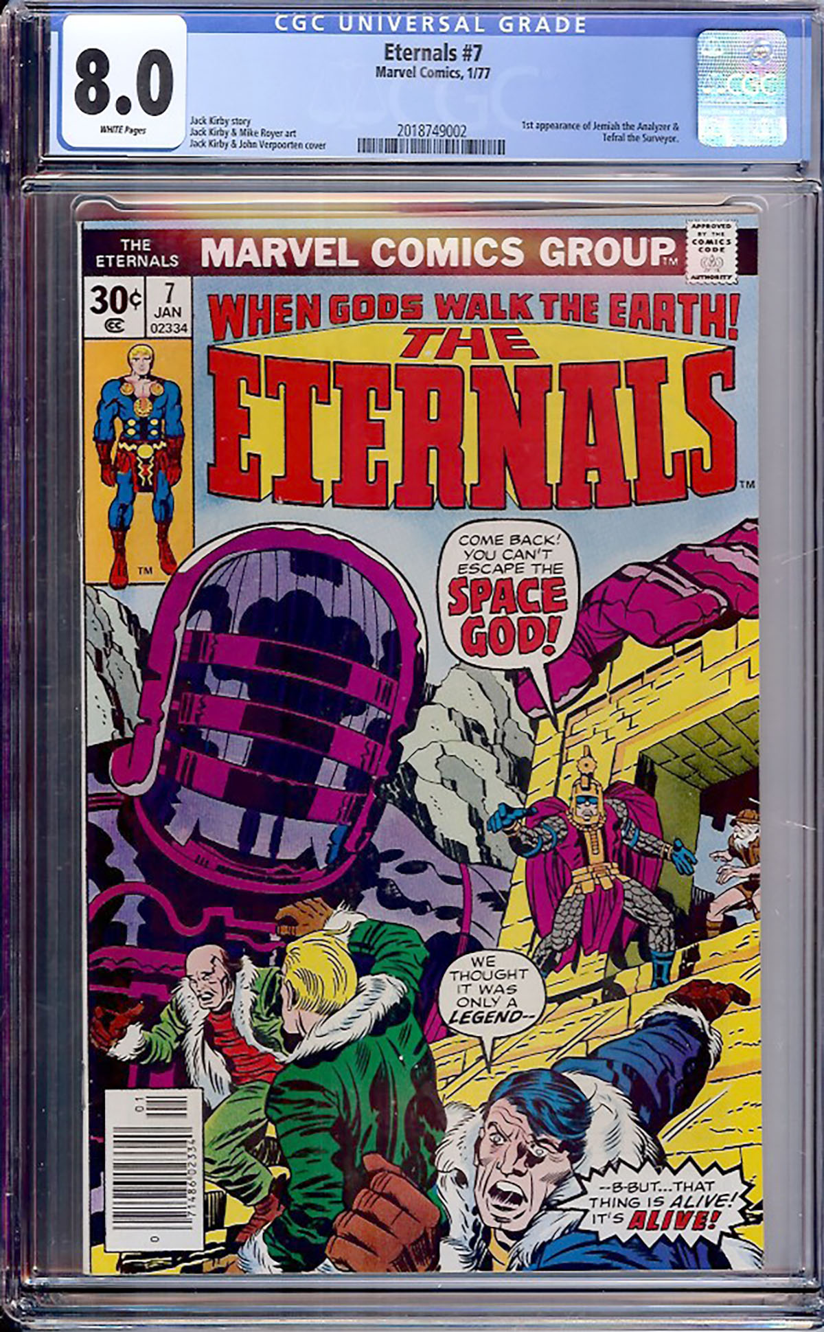 Eternals #7 CGC 8.0 w