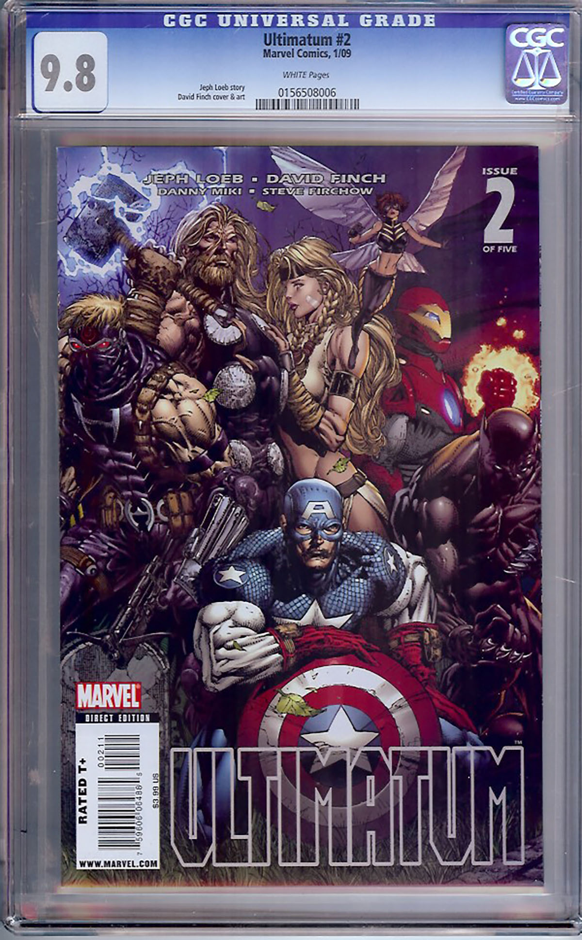 Ultimatum #2 CGC 9.8 w