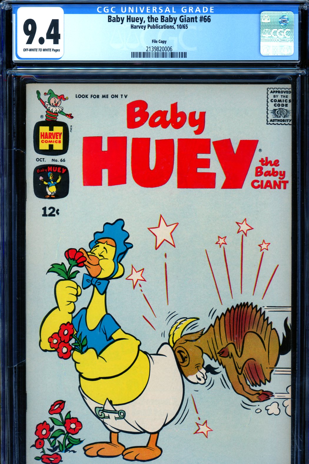 Baby Huey, the Baby Giant #66 CGC 9.4 ow/w File Copy