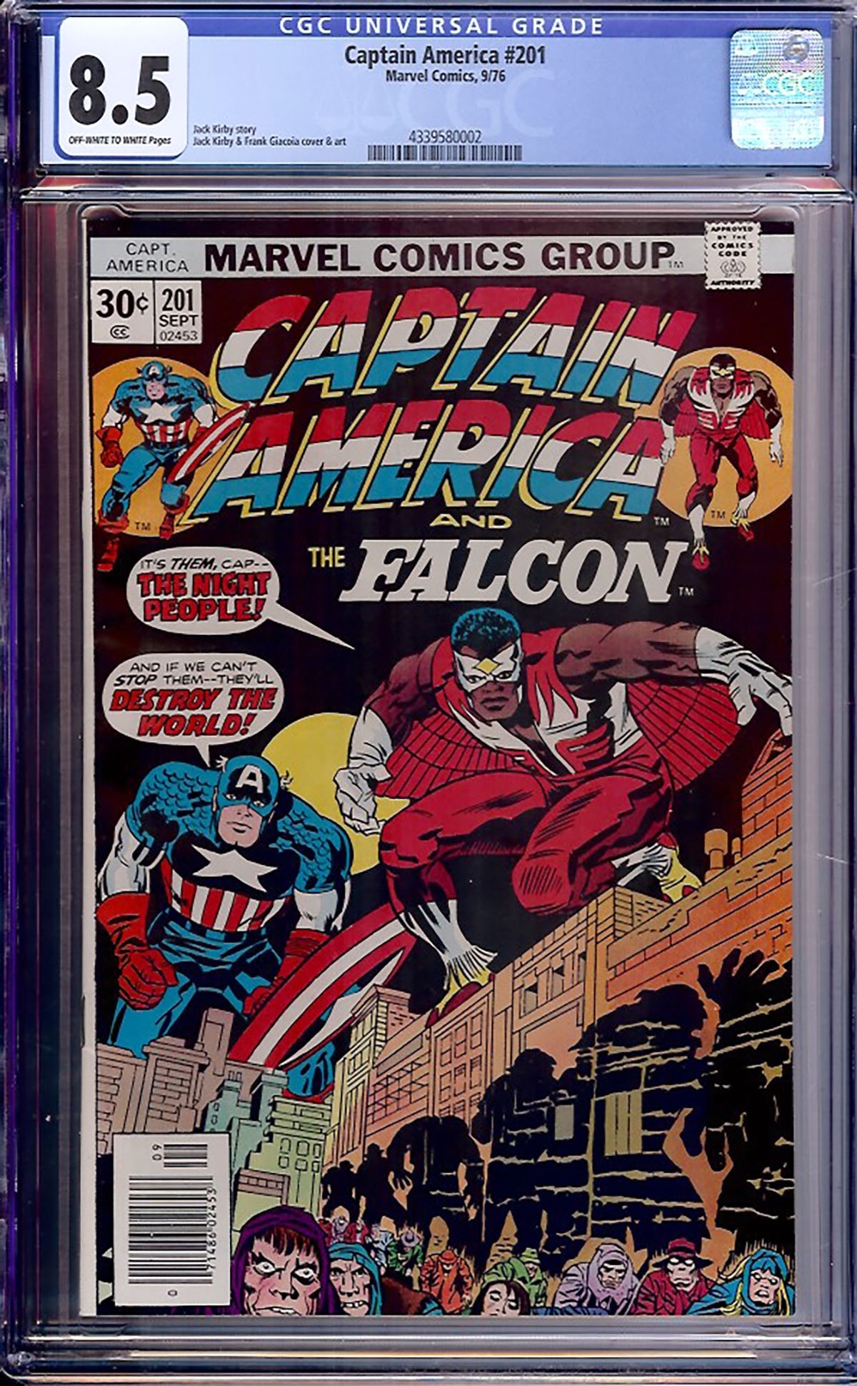 Captain America #201 CGC 8.5 ow/w