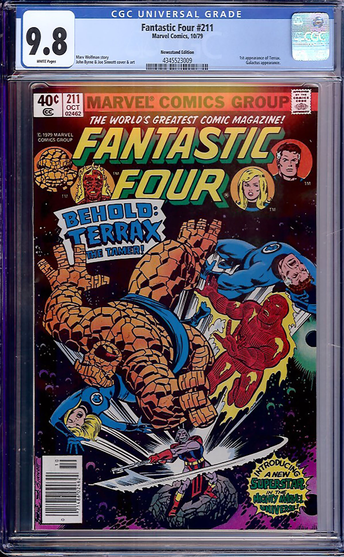 Fantastic Four #211 CGC 9.8 w Newsstand Edition