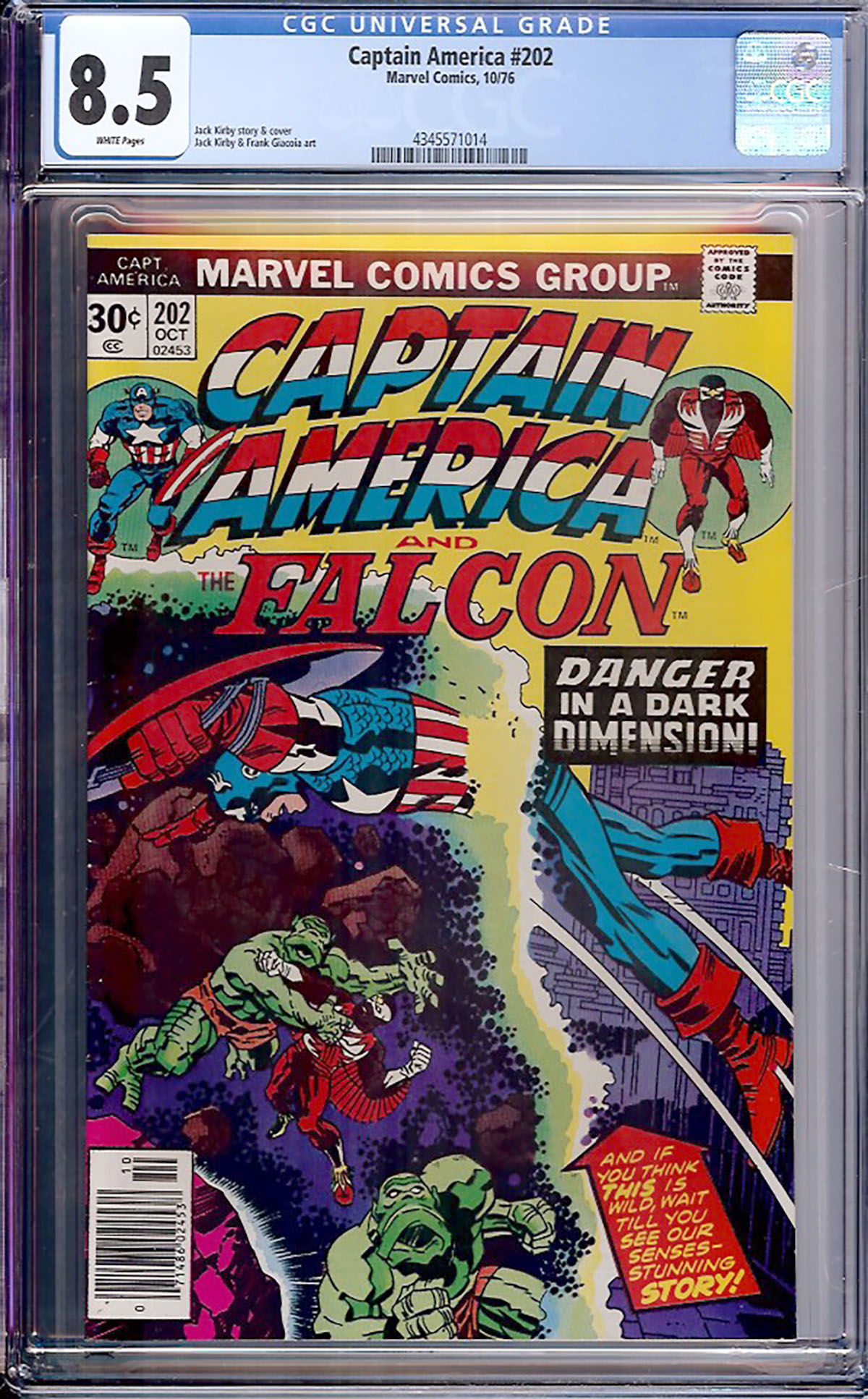 Captain America #202 CGC 8.5 w