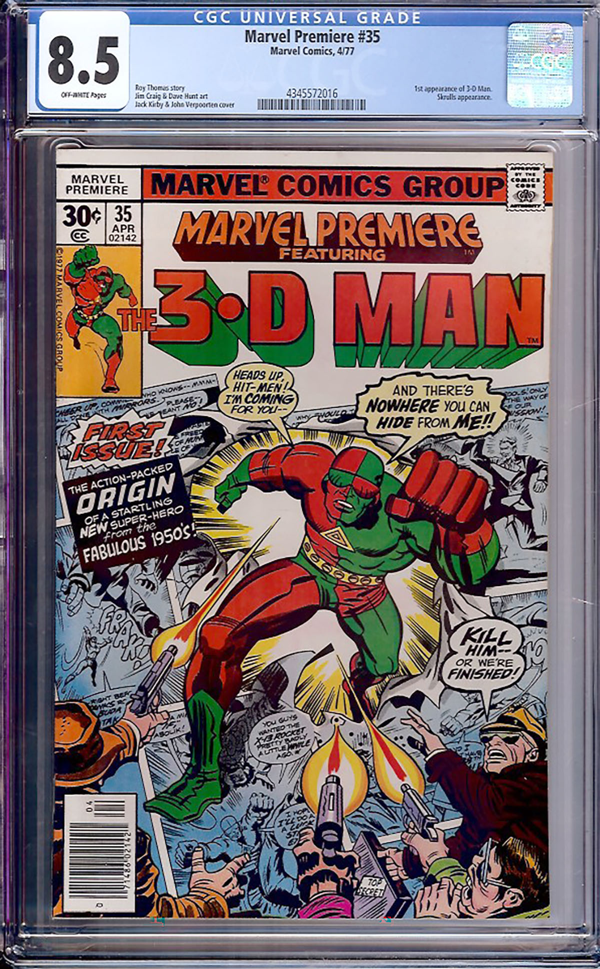 Marvel Premiere #35 CGC 8.5 ow