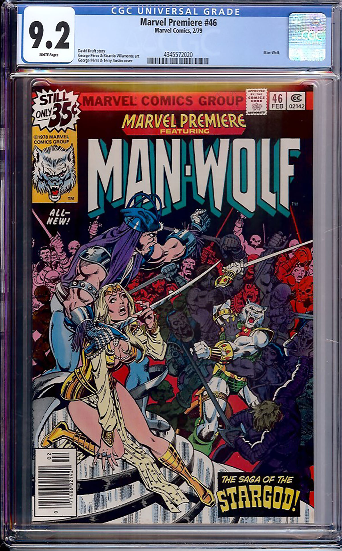 Marvel Premiere #46 CGC 9.2 w