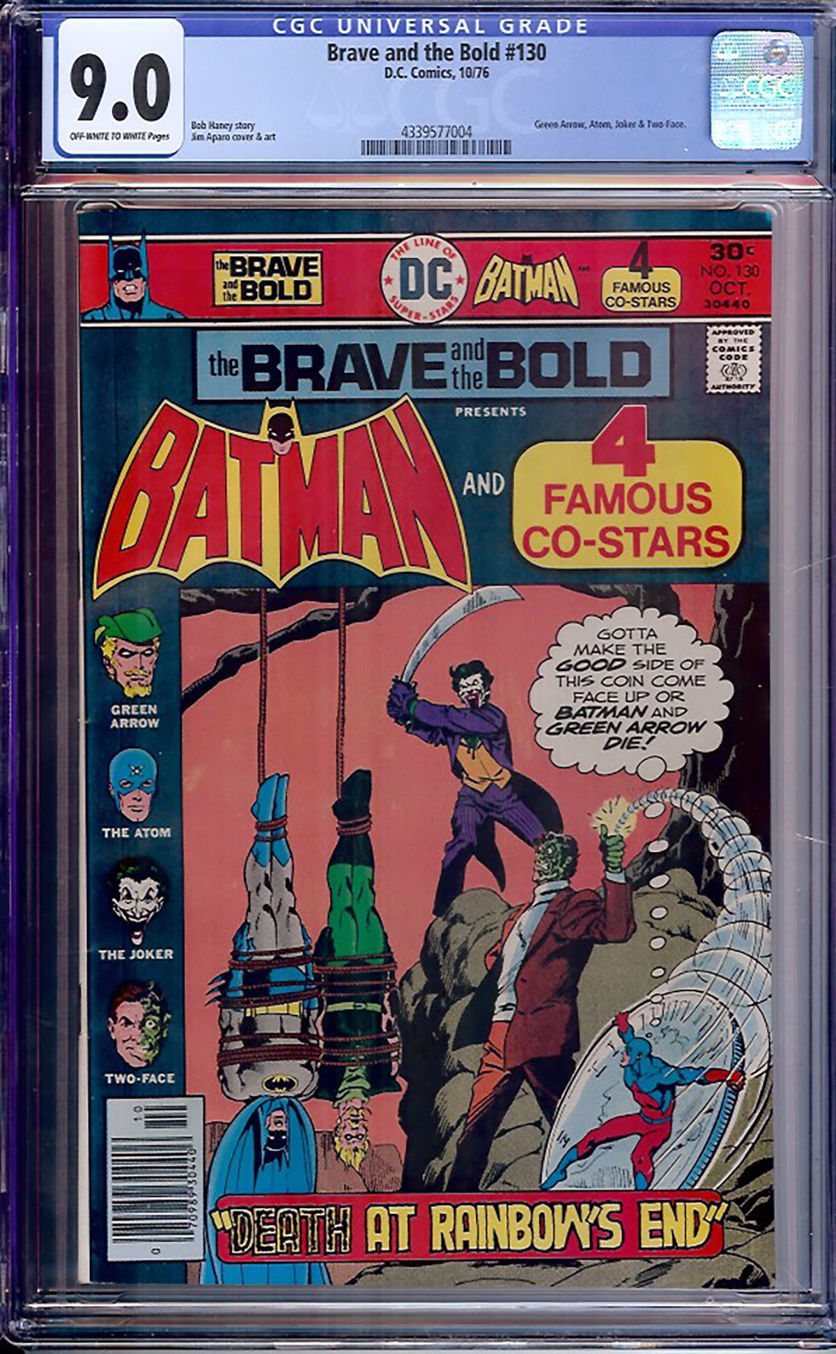 Brave and the Bold #130 CGC 9.0 ow/w