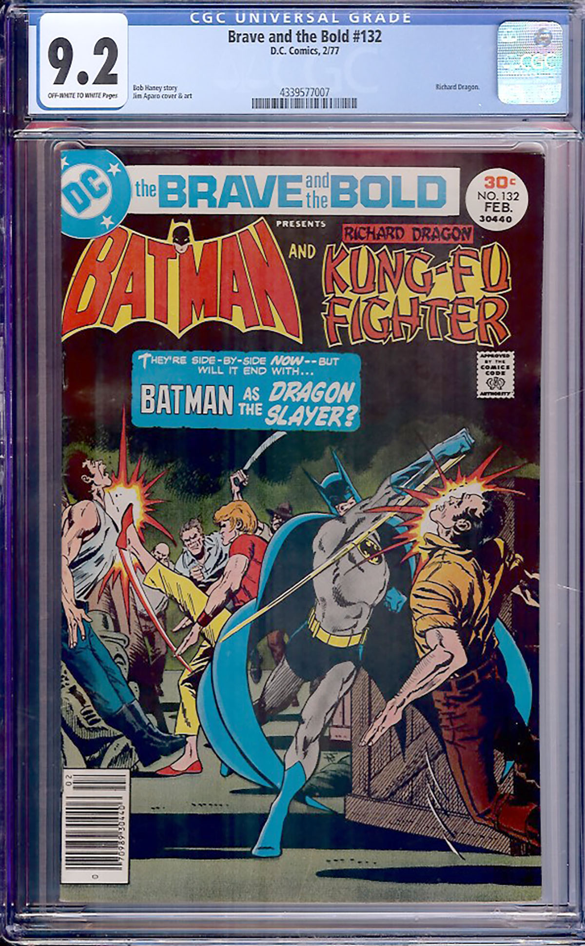 Brave and the Bold #132 CGC 9.2 ow/w