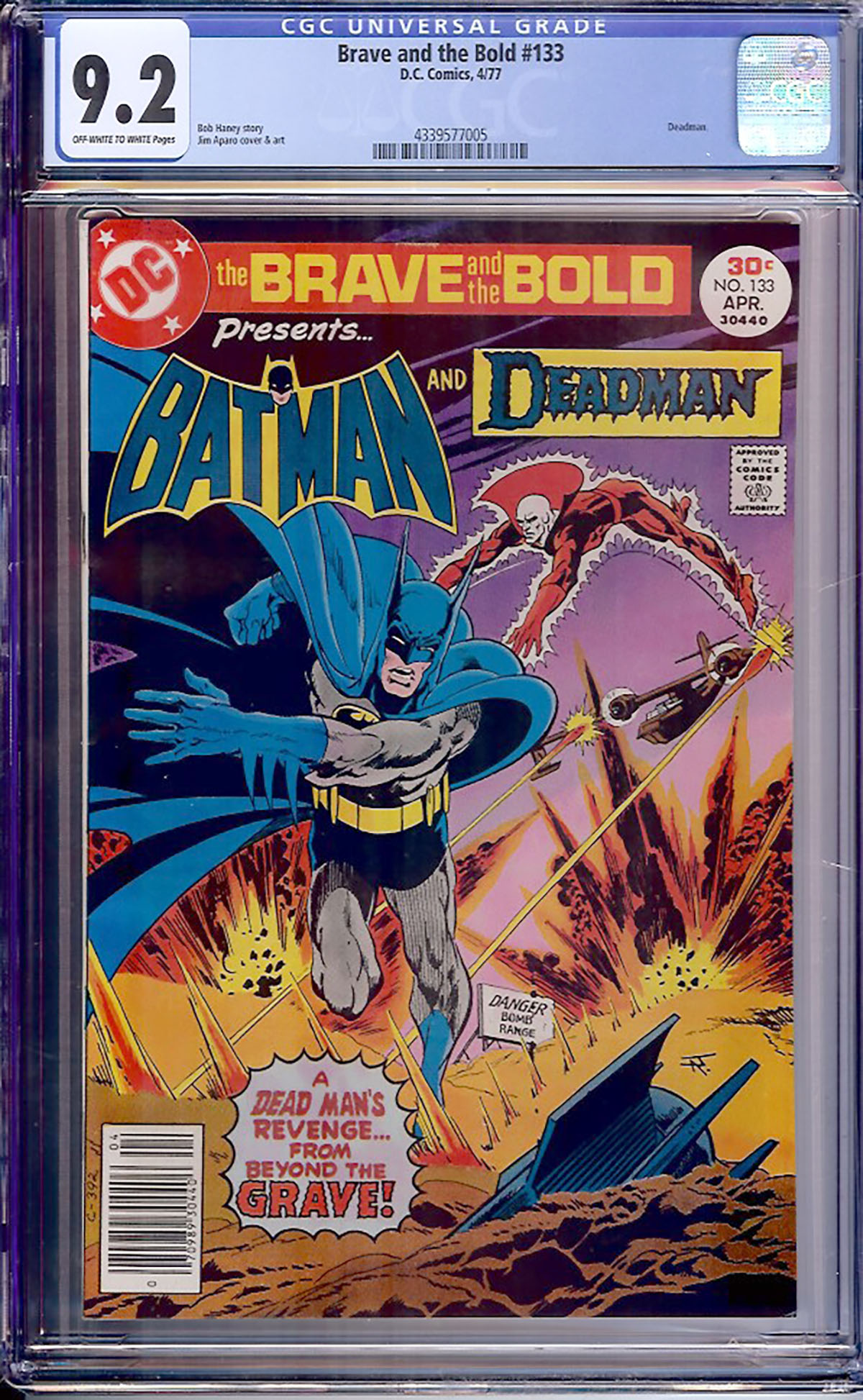 Brave and the Bold #133 CGC 9.2 ow/w