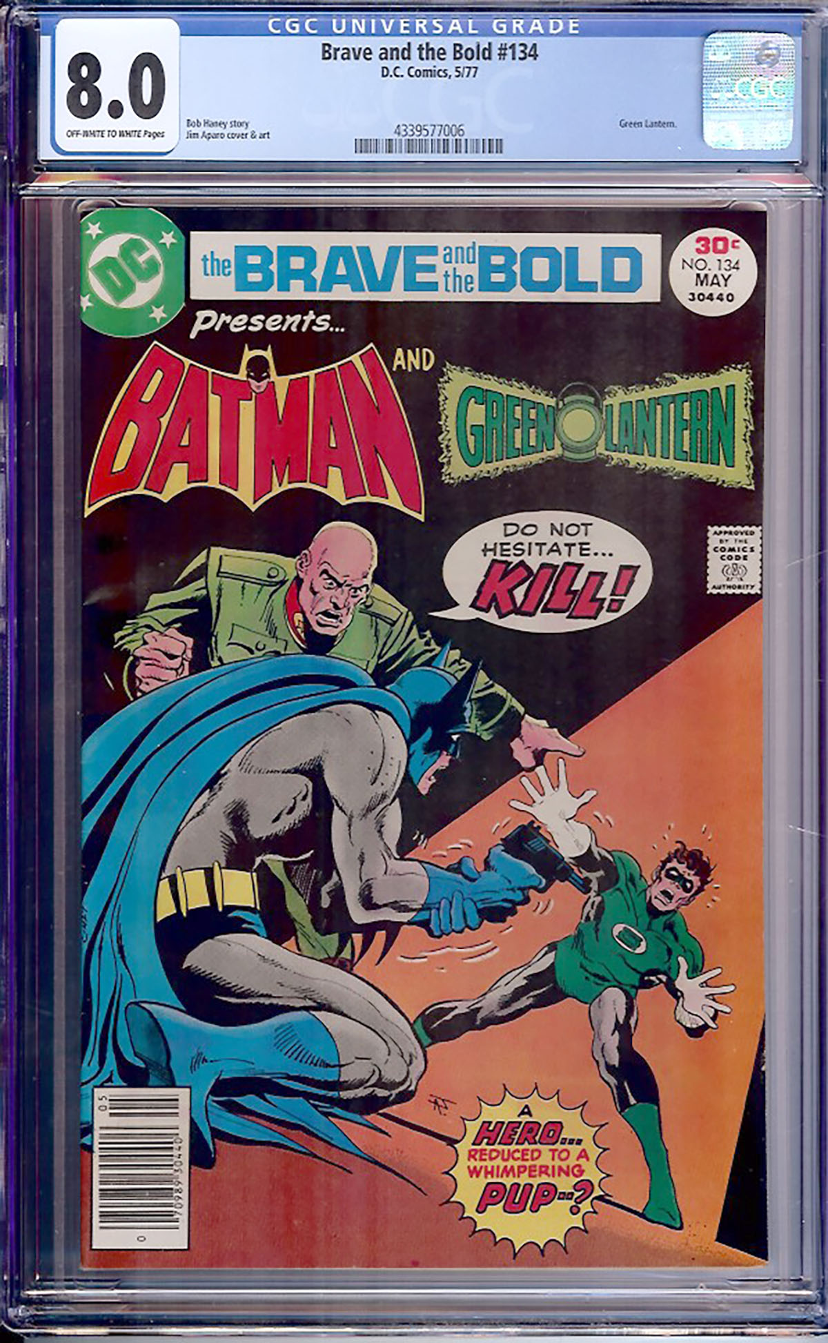 Brave and the Bold #134 CGC 8.0 ow/w