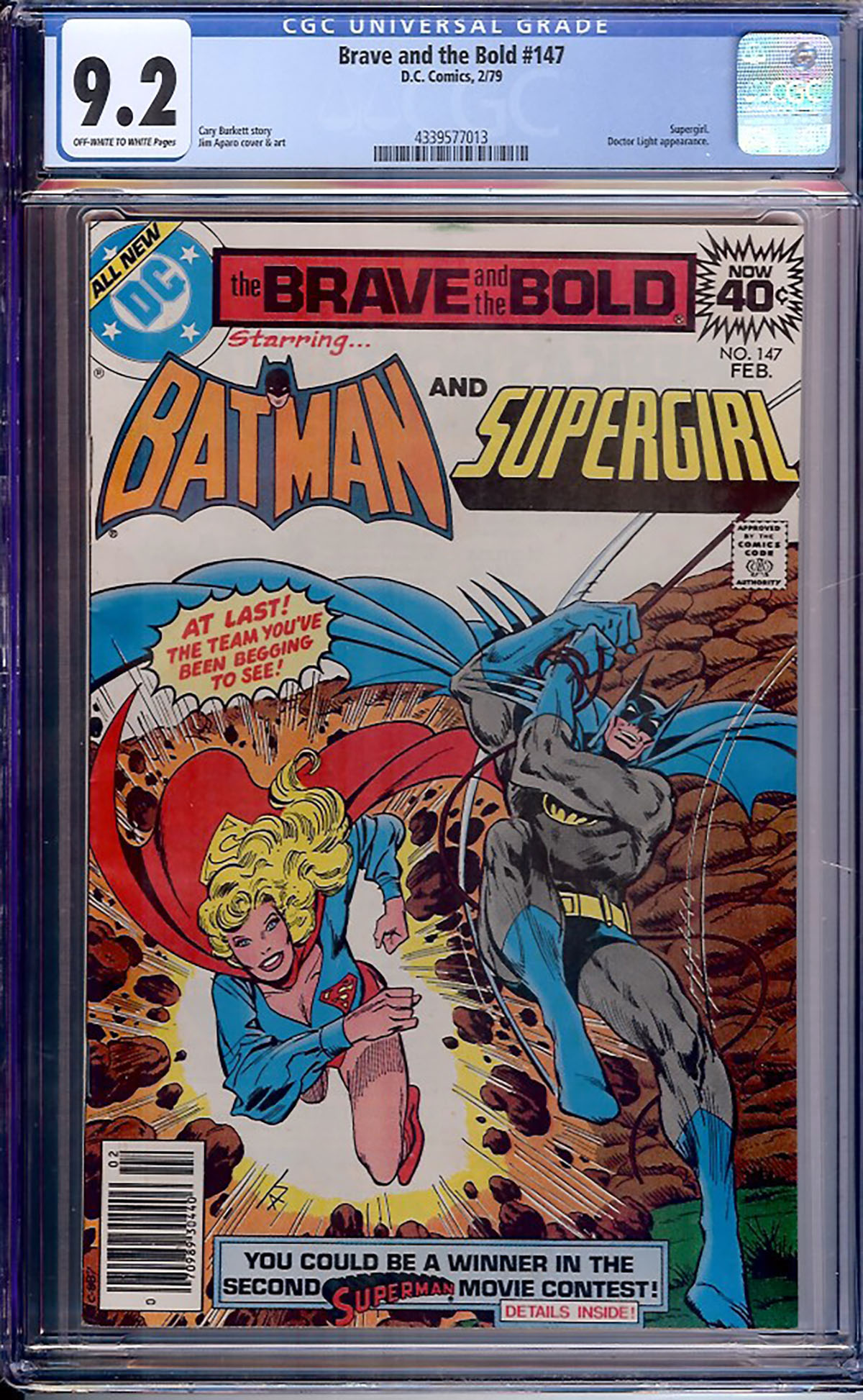 Brave and the Bold #147 CGC 9.2 ow/w