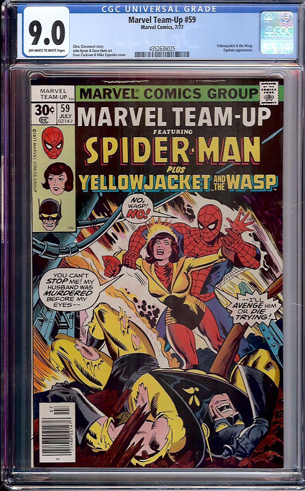 Marvel Team-Up #59 CGC 9.0 ow/w