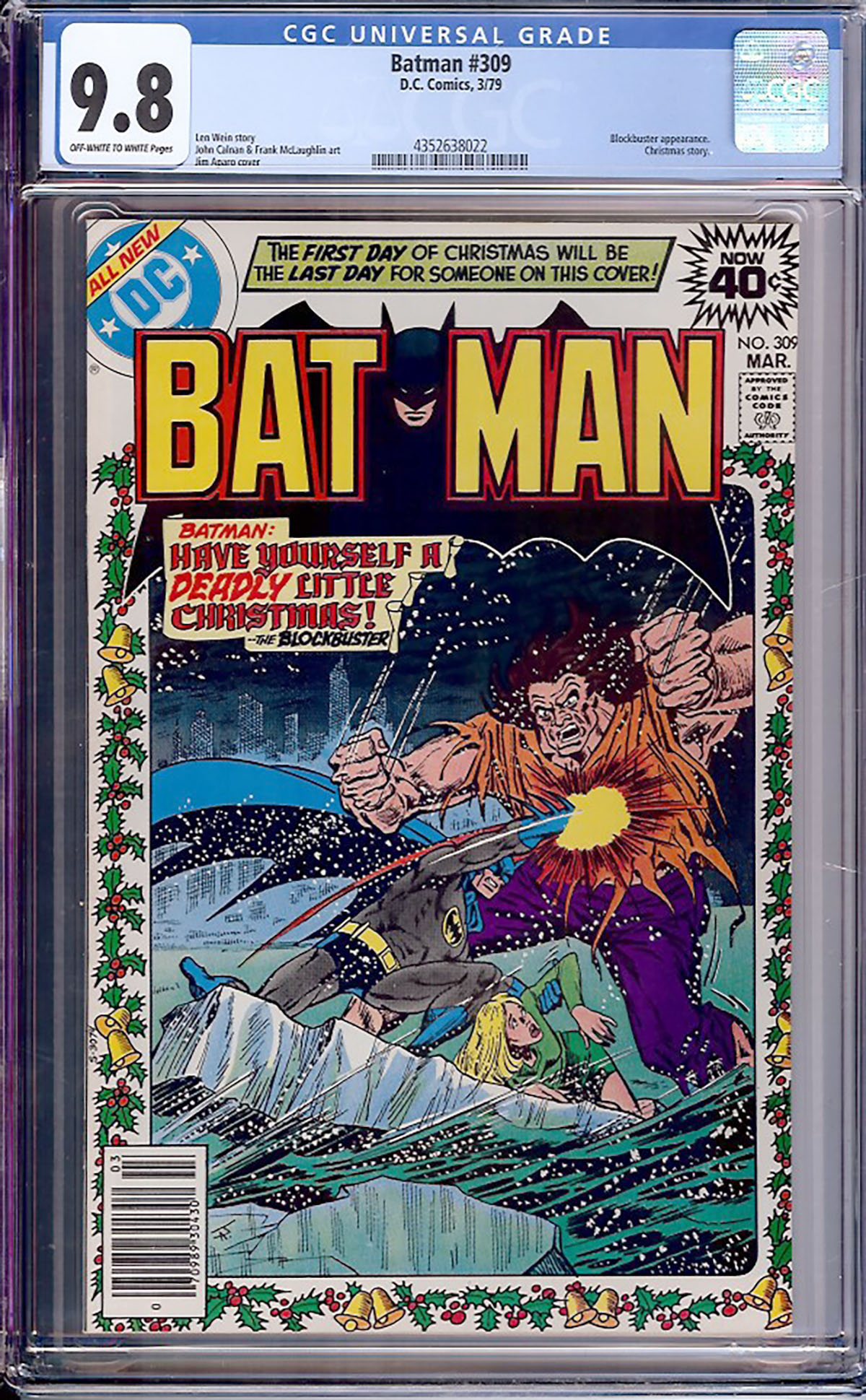 Batman #309 CGC 9.8 ow/w