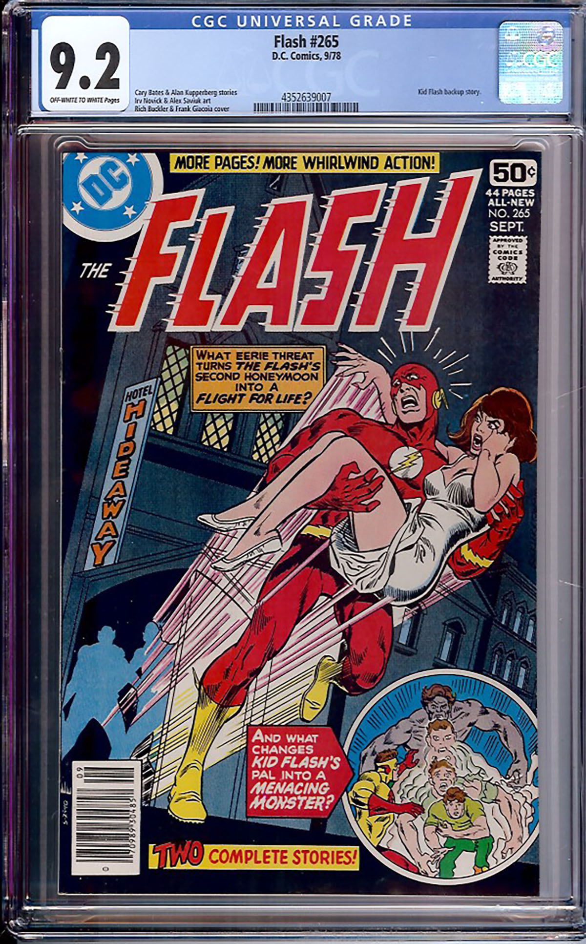 Flash #265 CGC 9.2 ow/w