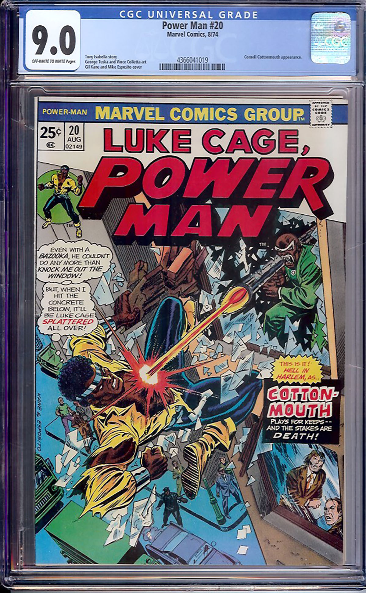 Power Man #20 CGC 9.0 ow/w