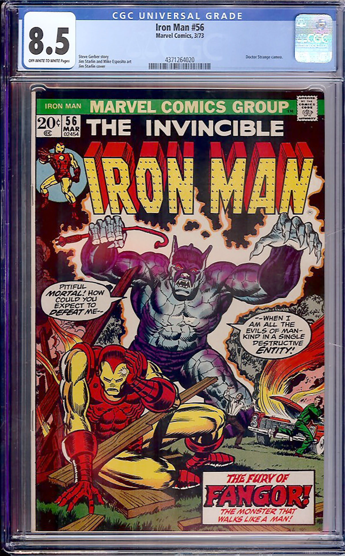 Iron Man #56 CGC 8.5 ow/w