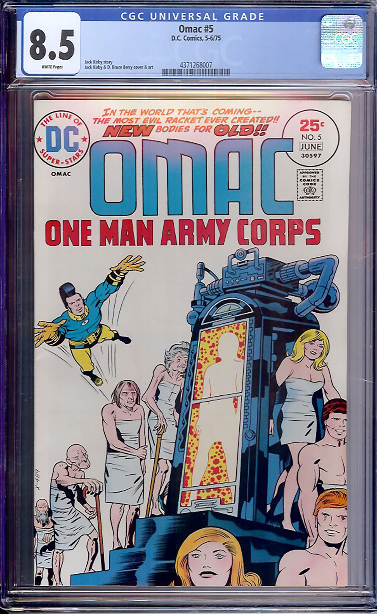 Omac #5 CGC 8.5 w