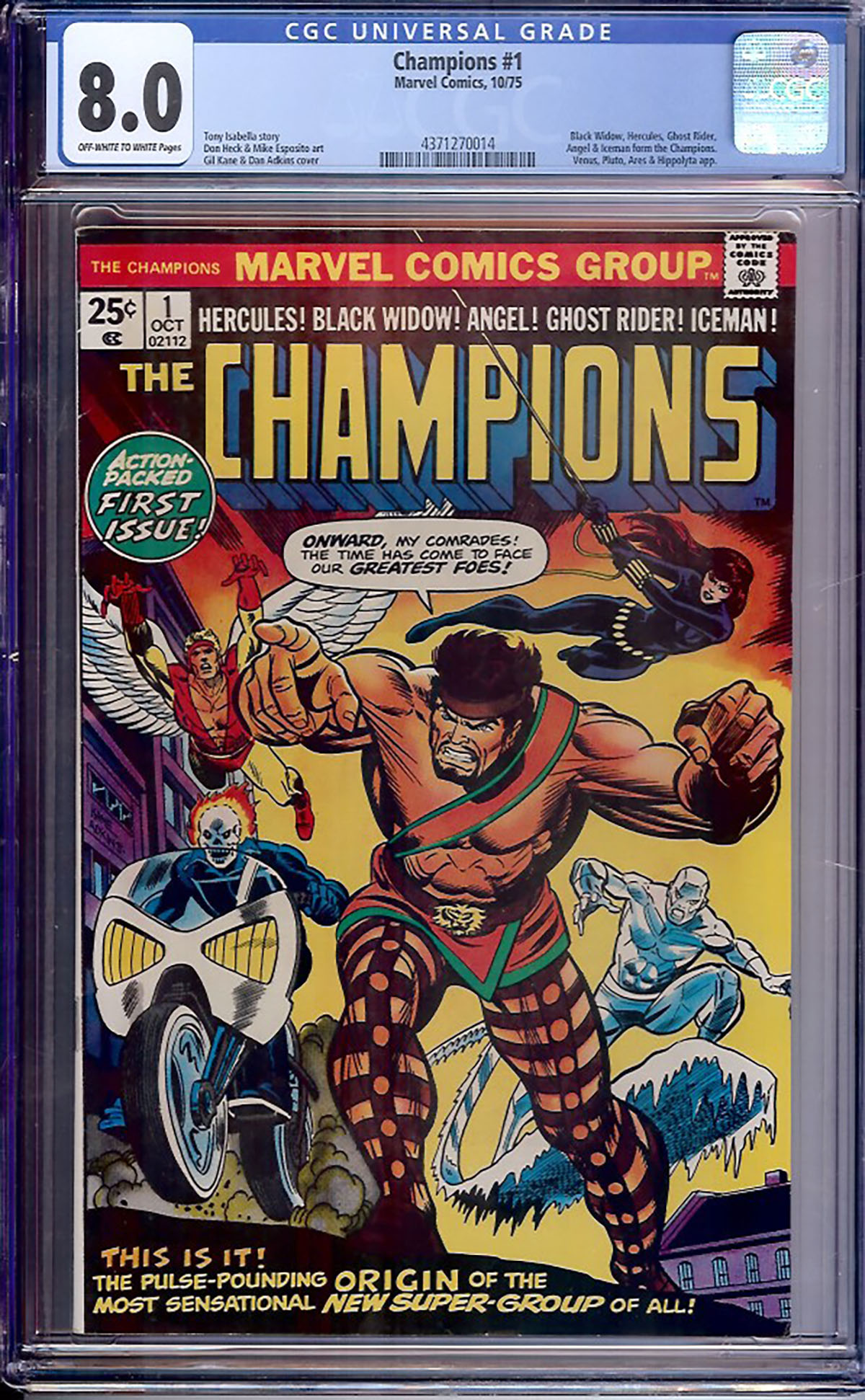 Champions #1 CGC 8.0 ow/w
