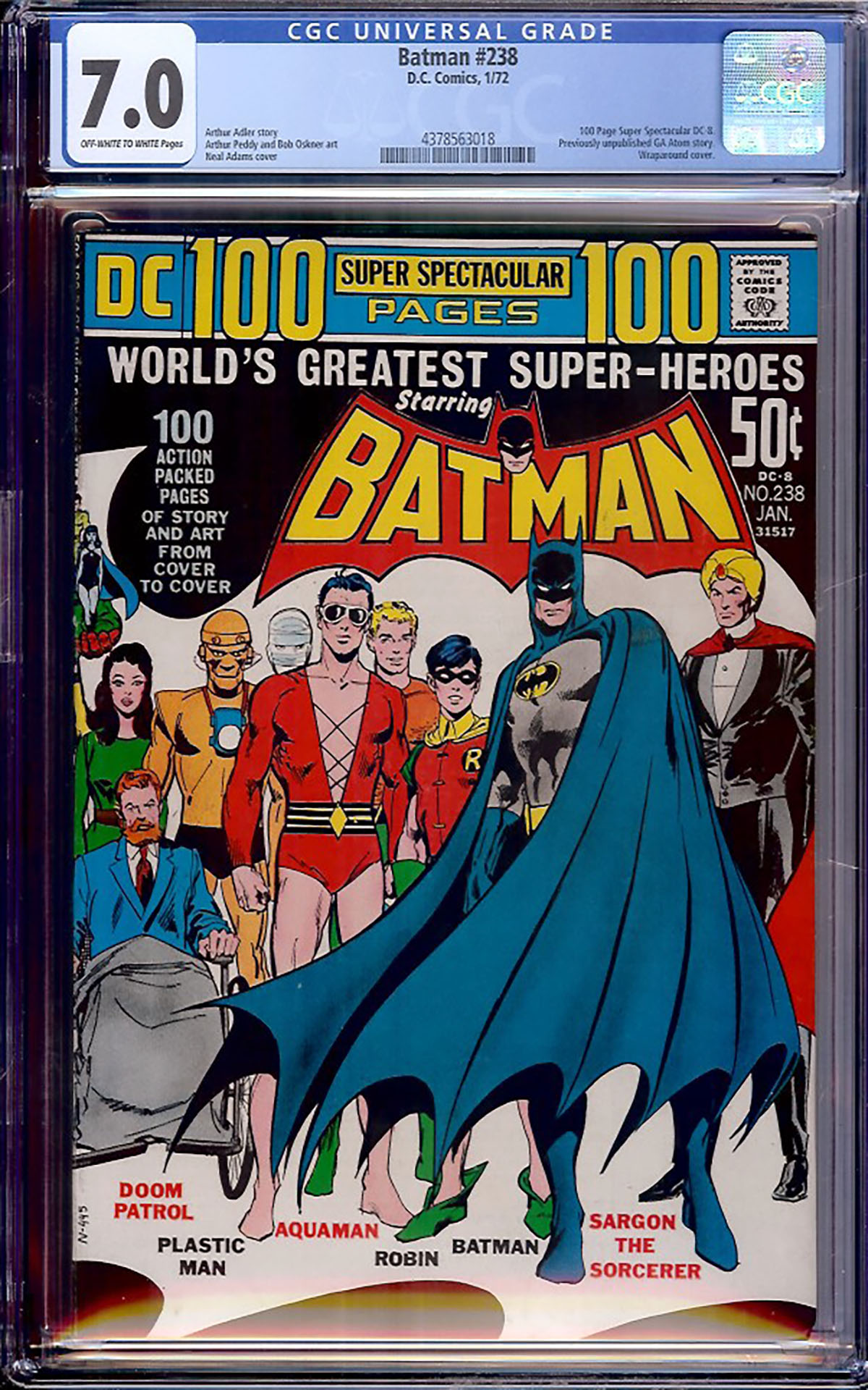 Batman #238 CGC 7.0 ow/w