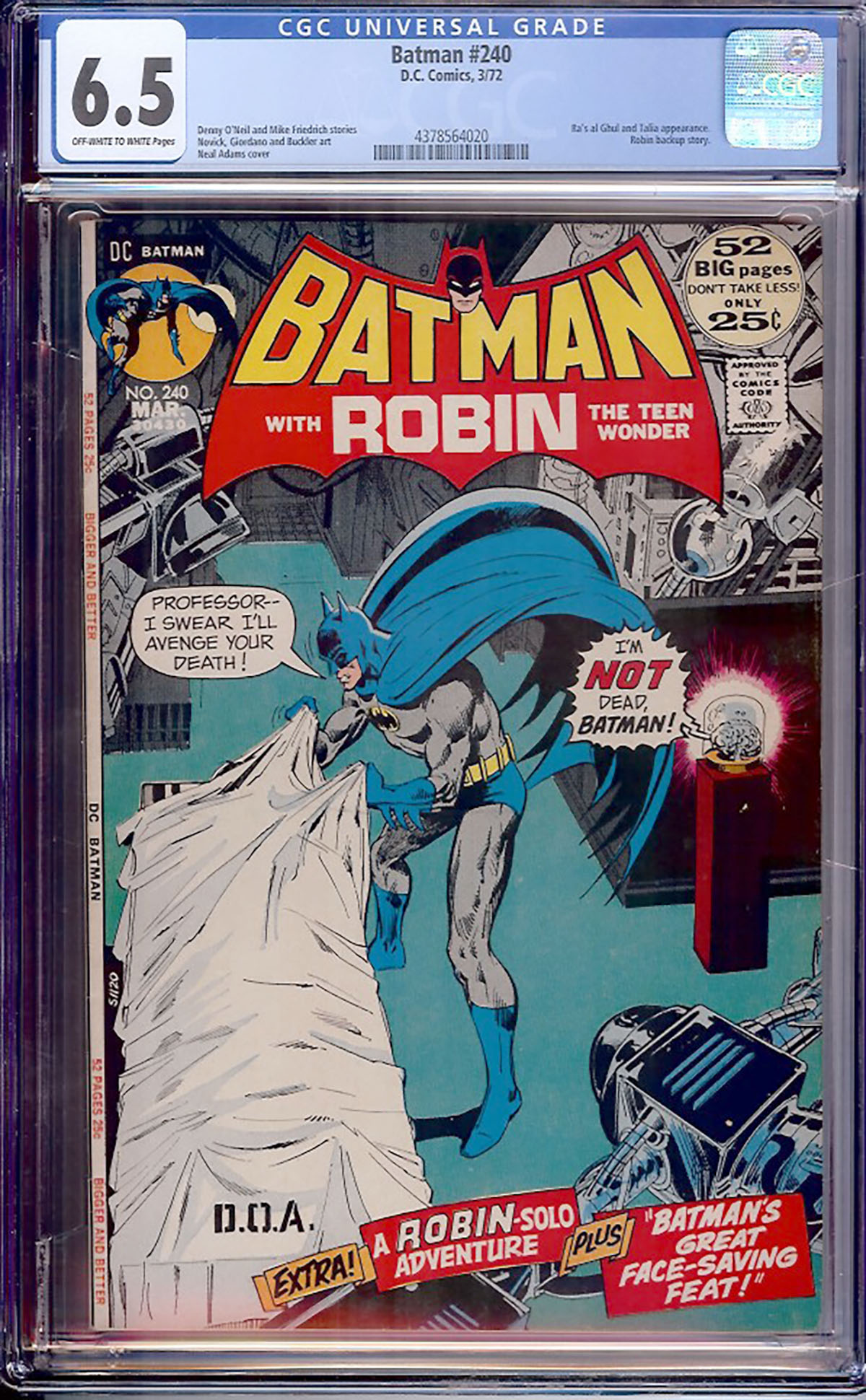 Batman #240 CGC 6.5 ow/w