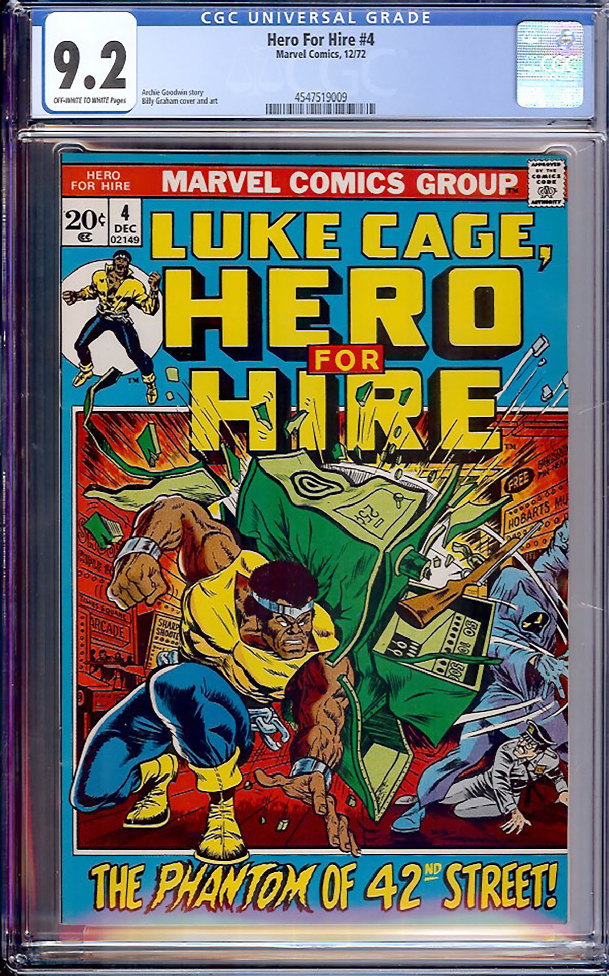 Hero For Hire #4 CGC 9.2 ow/w