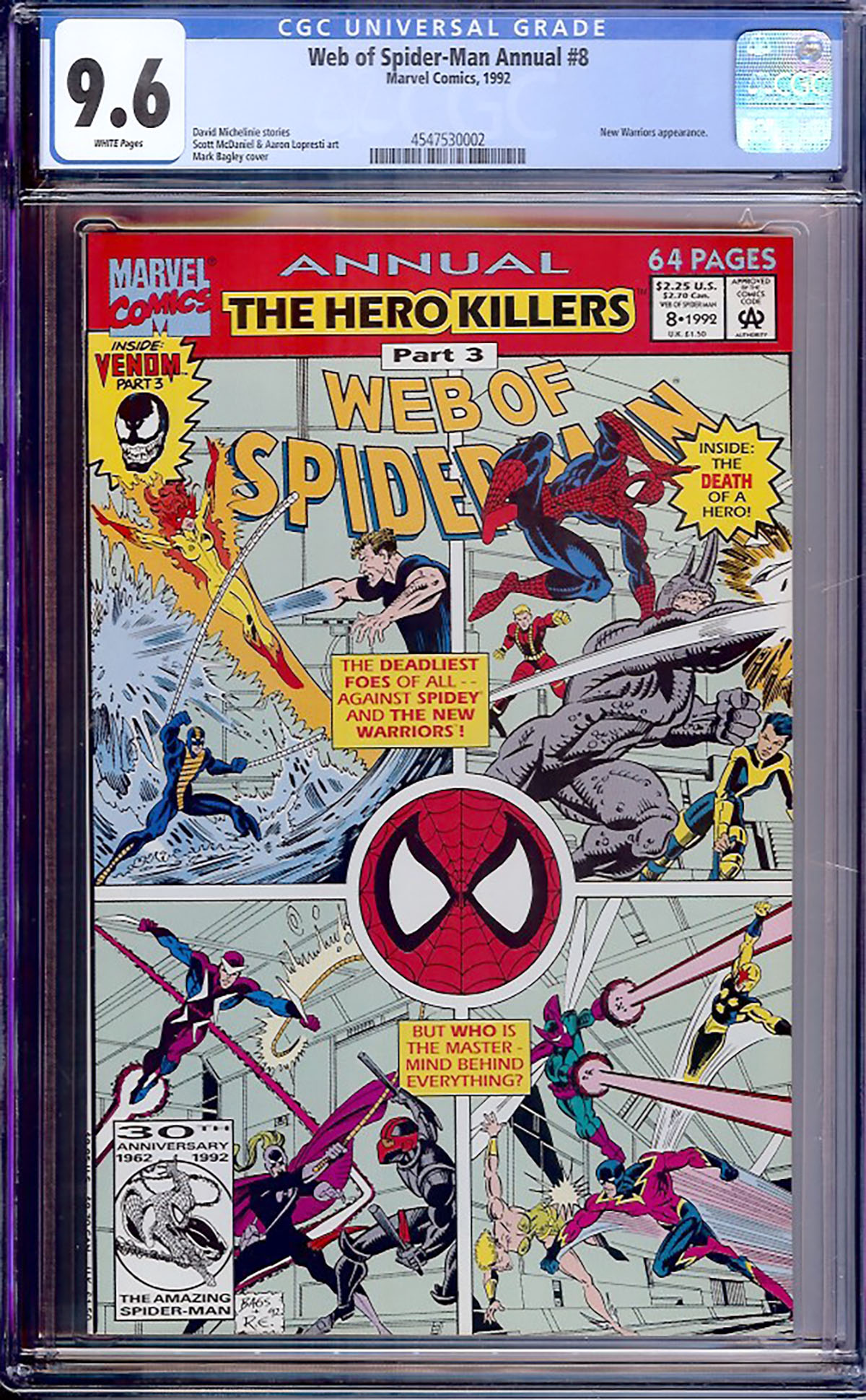 Web of Spider-Man Annual #8 CGC 9.6 w