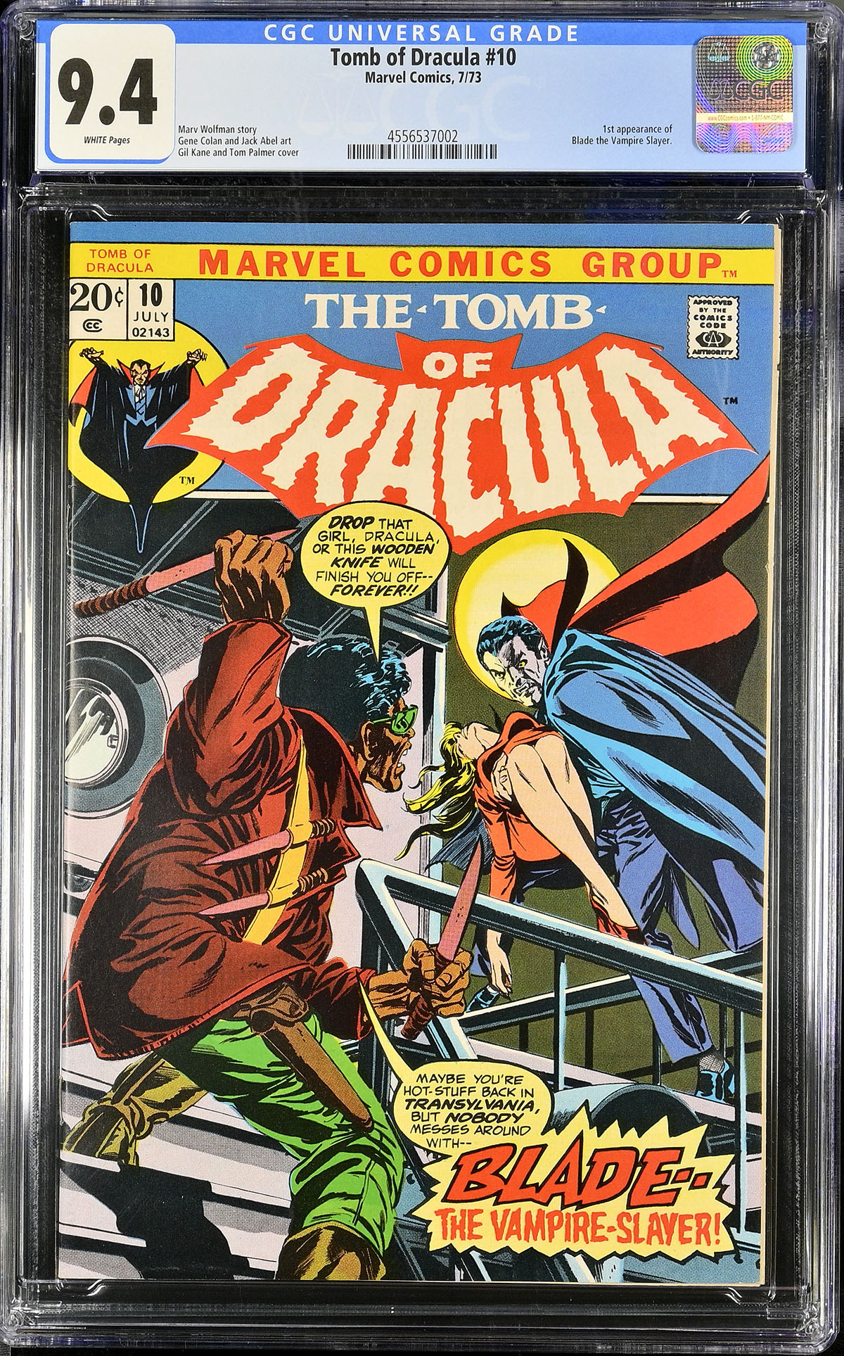 Tomb of Dracula #10 CGC 9.4 w