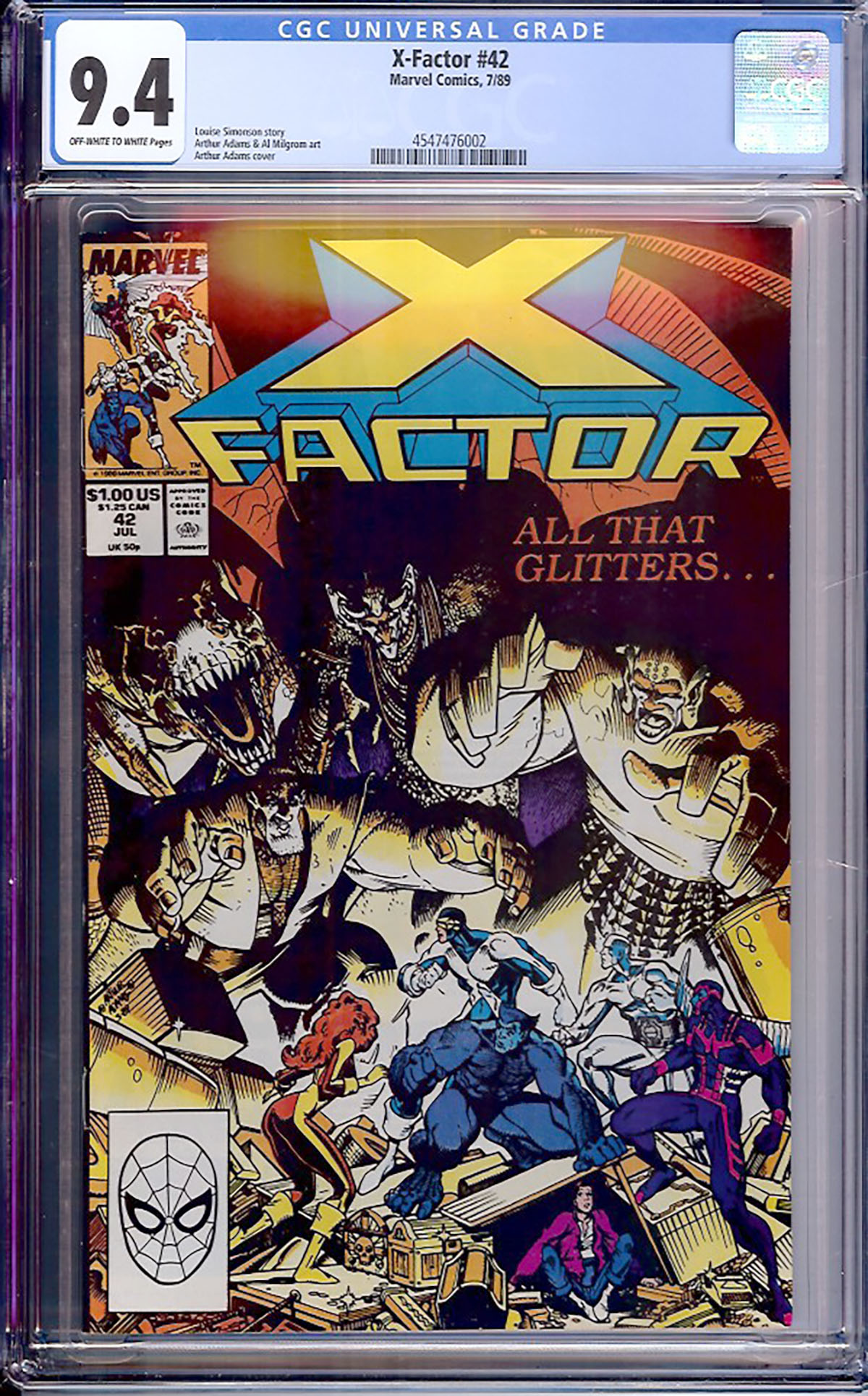 X-Factor #42 CGC 9.4 ow/w