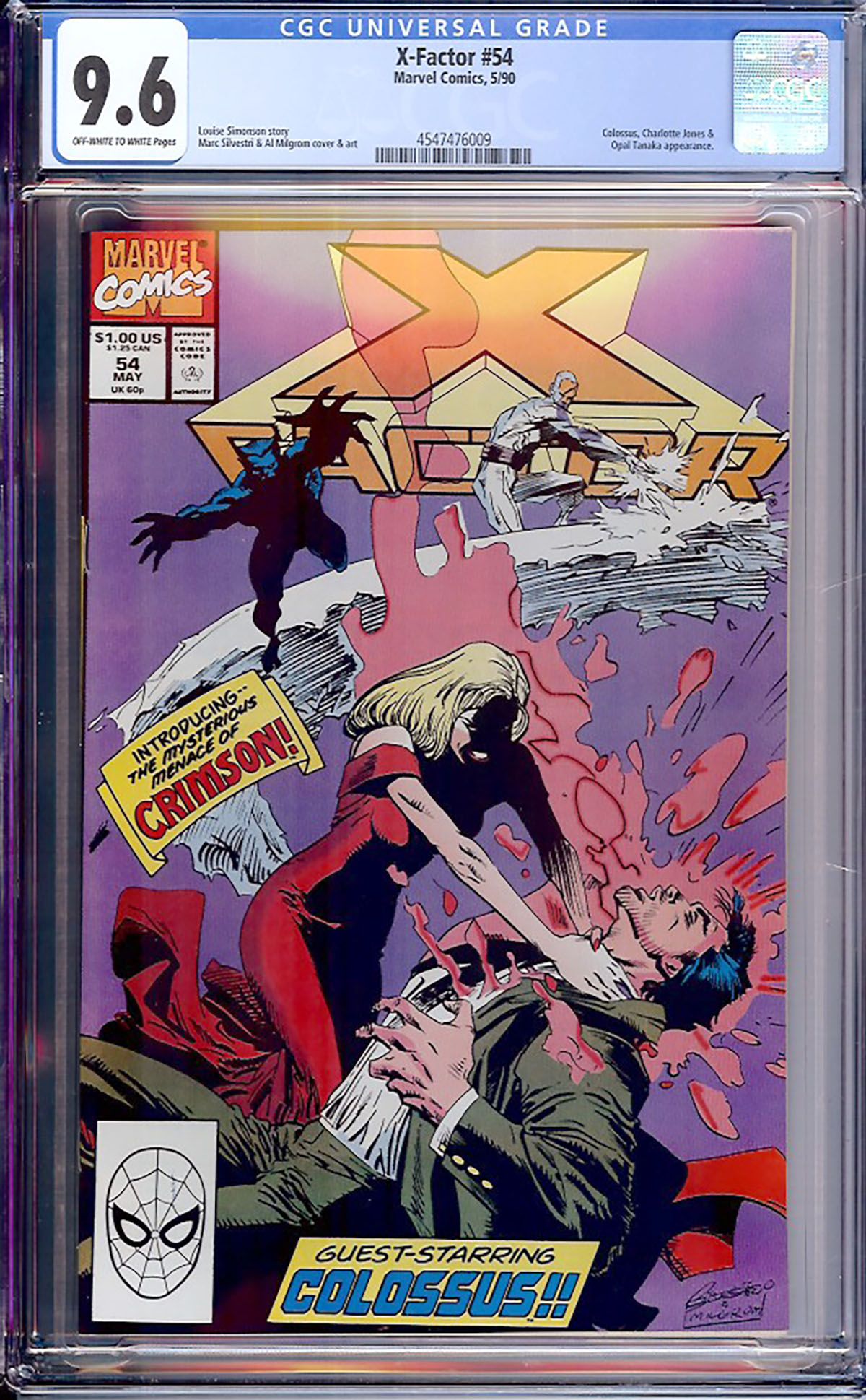 X-Factor #54 CGC 9.6 ow/w