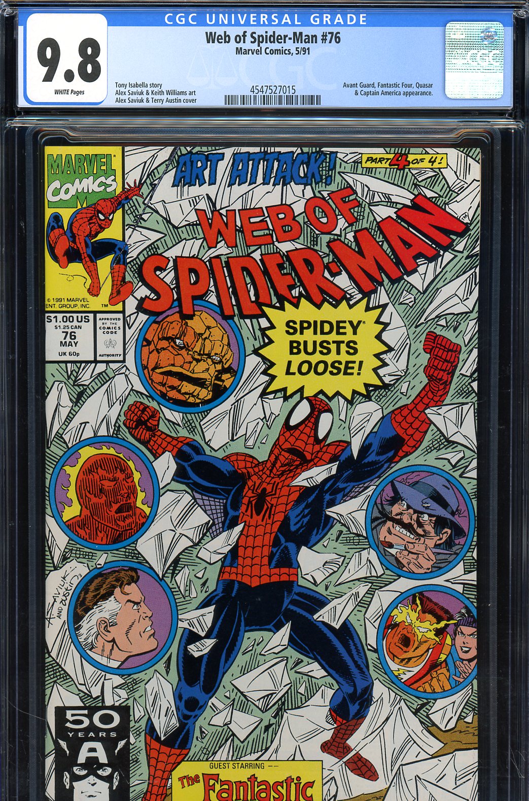 Web of Spider-Man #76 CGC 9.8 w