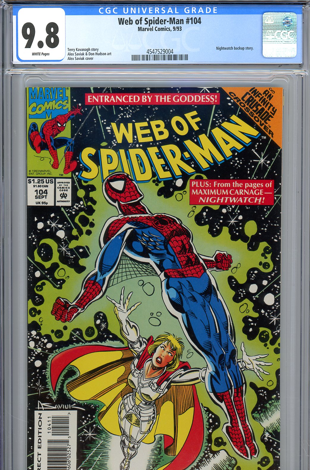 Web of Spider-Man #104 CGC 9.8 w