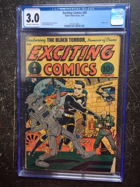 Exciting Comics #45 CGC 3.0 ow/w