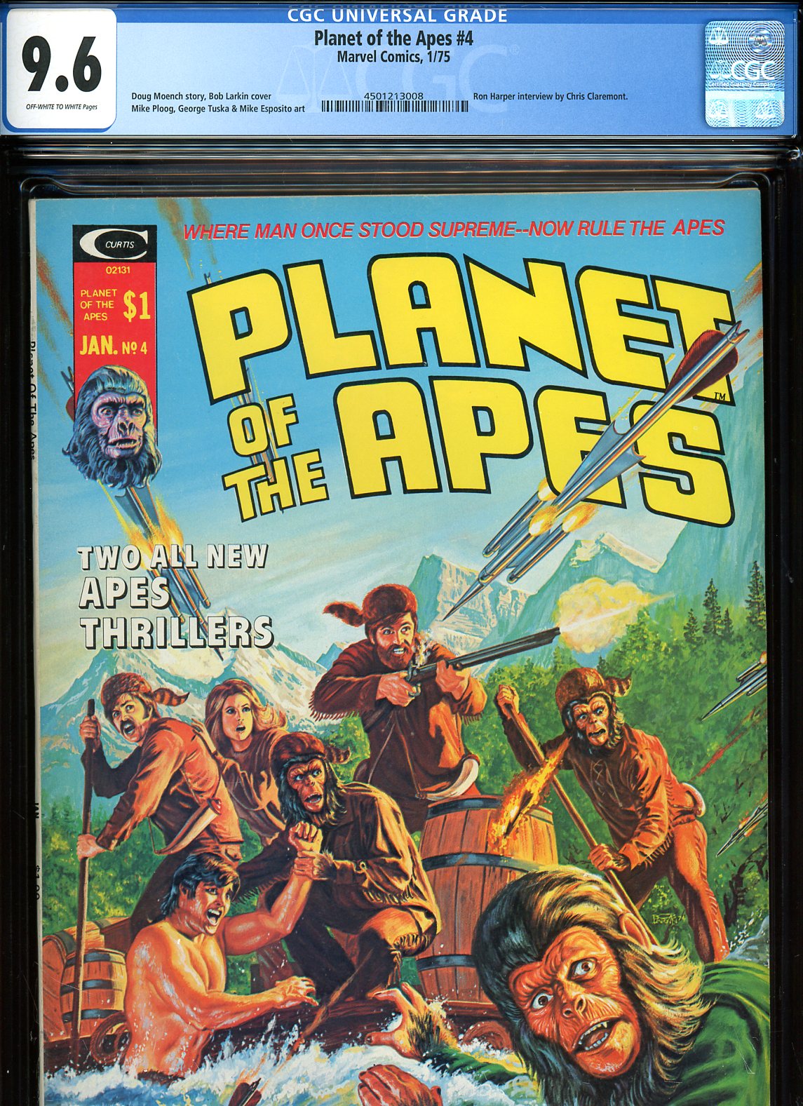 Planet of the Apes #4 CGC 9.6 ow/w