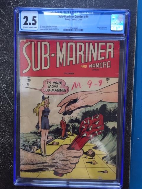 Sub-Mariner Comics #29 CGC 2.5 ow/w