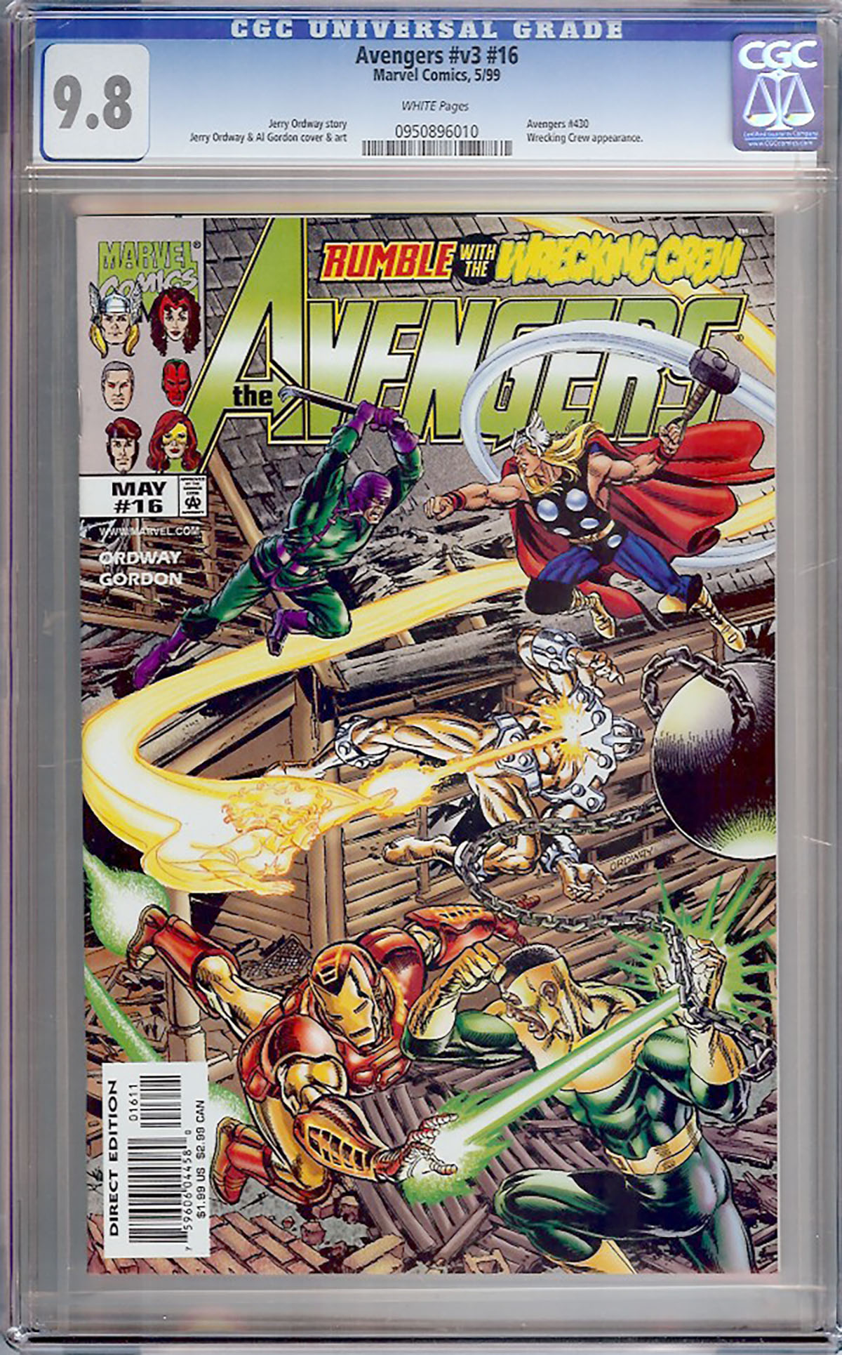 Avengers Vol 3 #16 CGC 9.8 w
